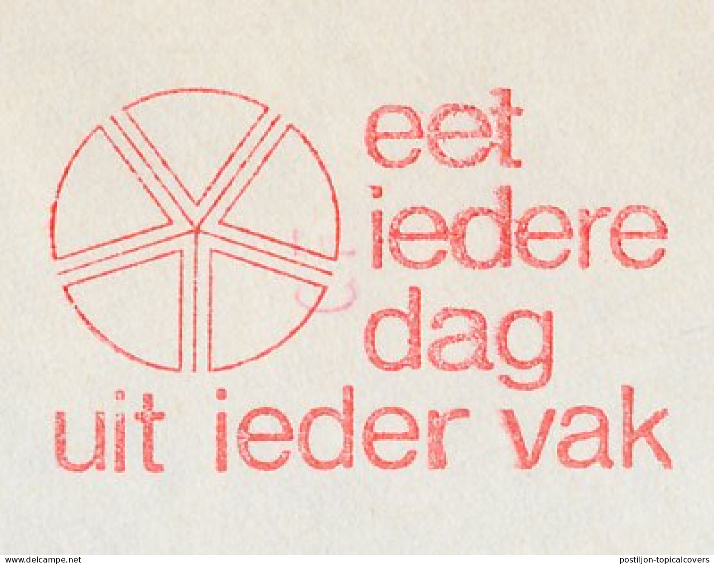Meter Cover Netherlands 1979 Food - The Disk Of Five - Alimentation