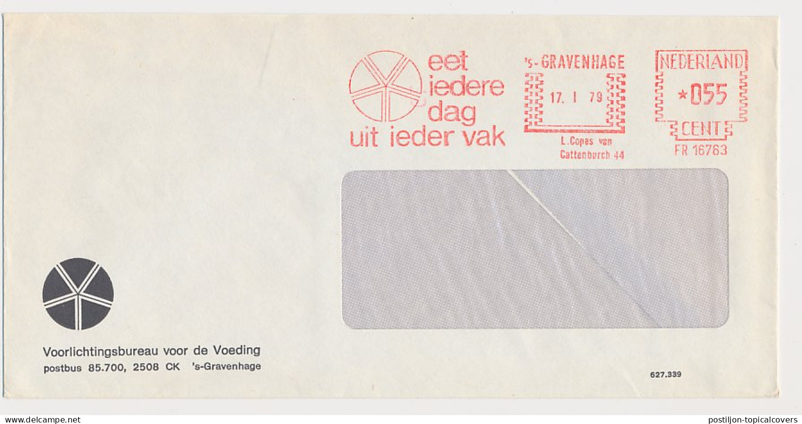 Meter Cover Netherlands 1979 Food - The Disk Of Five - Ernährung