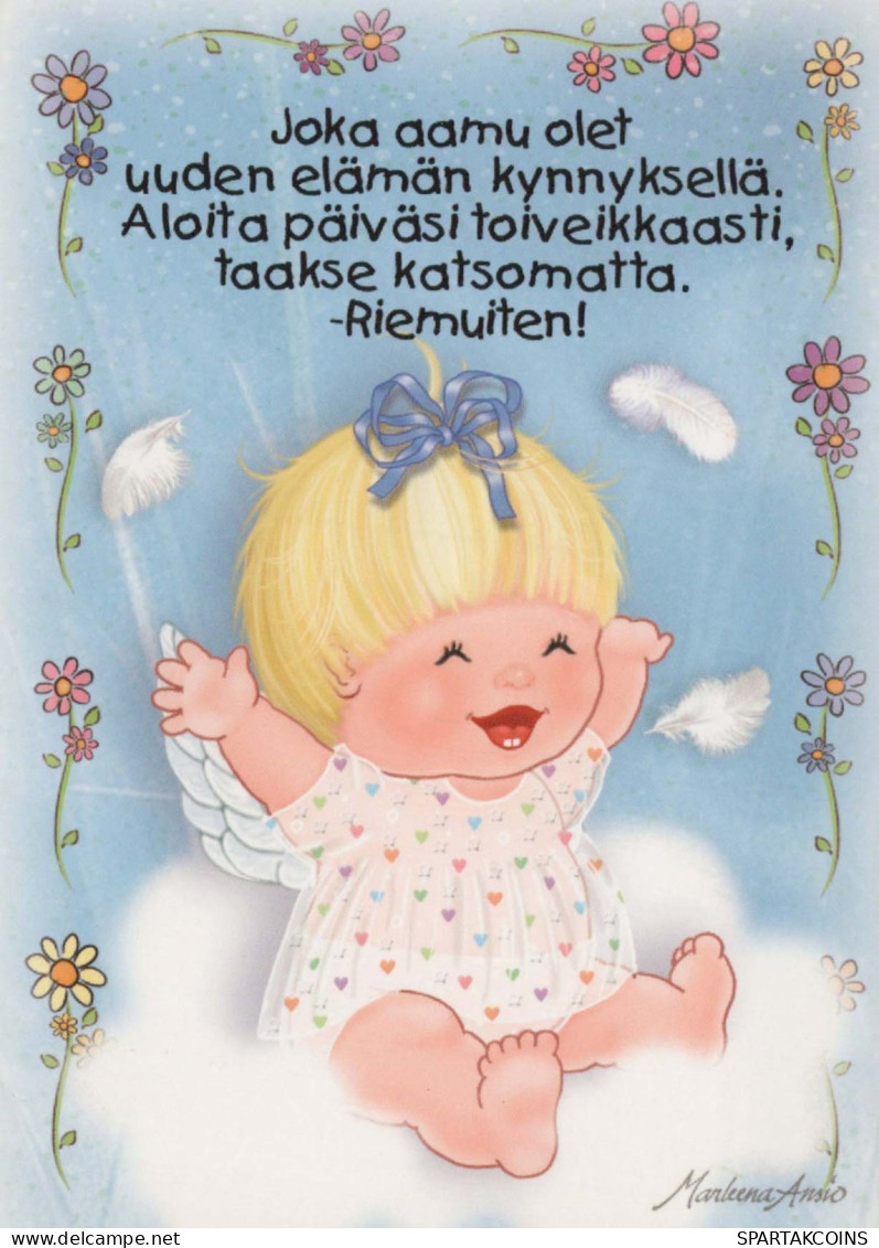 ANGELO Natale Vintage Cartolina CPSM #PBP315.IT - Angels