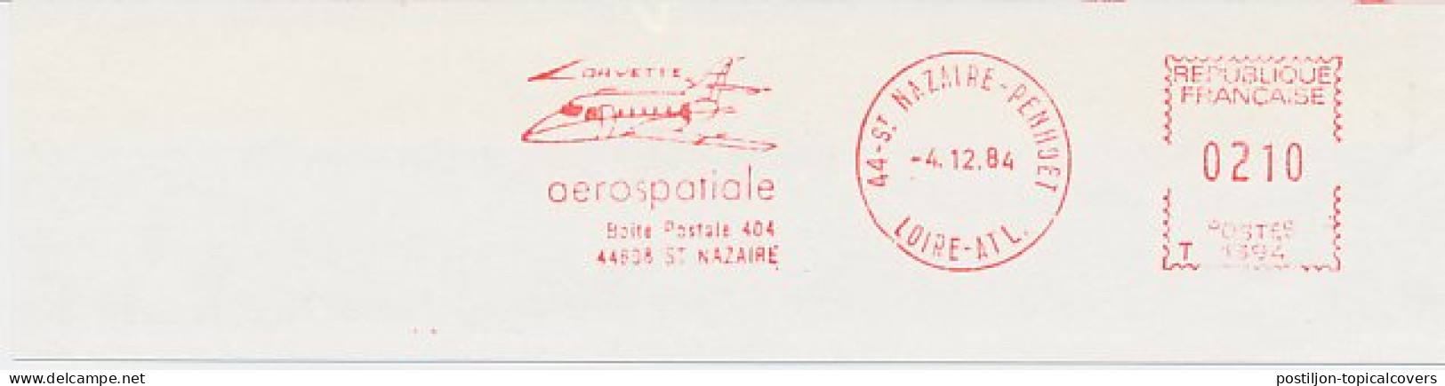 Meter Cut France 1984 Airplane - Aerospitale - Davette - Avions