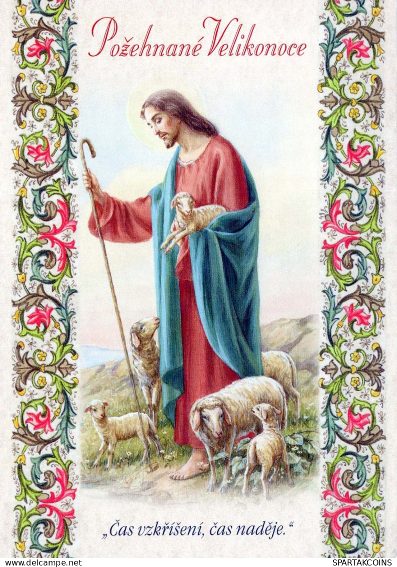 CRISTO SANTO Cristianesimo Religione Vintage Cartolina CPSM #PBP762.IT - Jesus