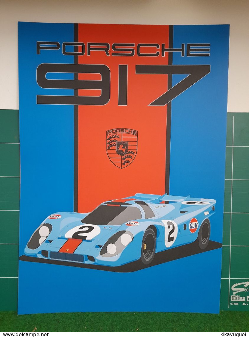 PORSCHE - N°2 - AFFICHE POSTER - Voitures