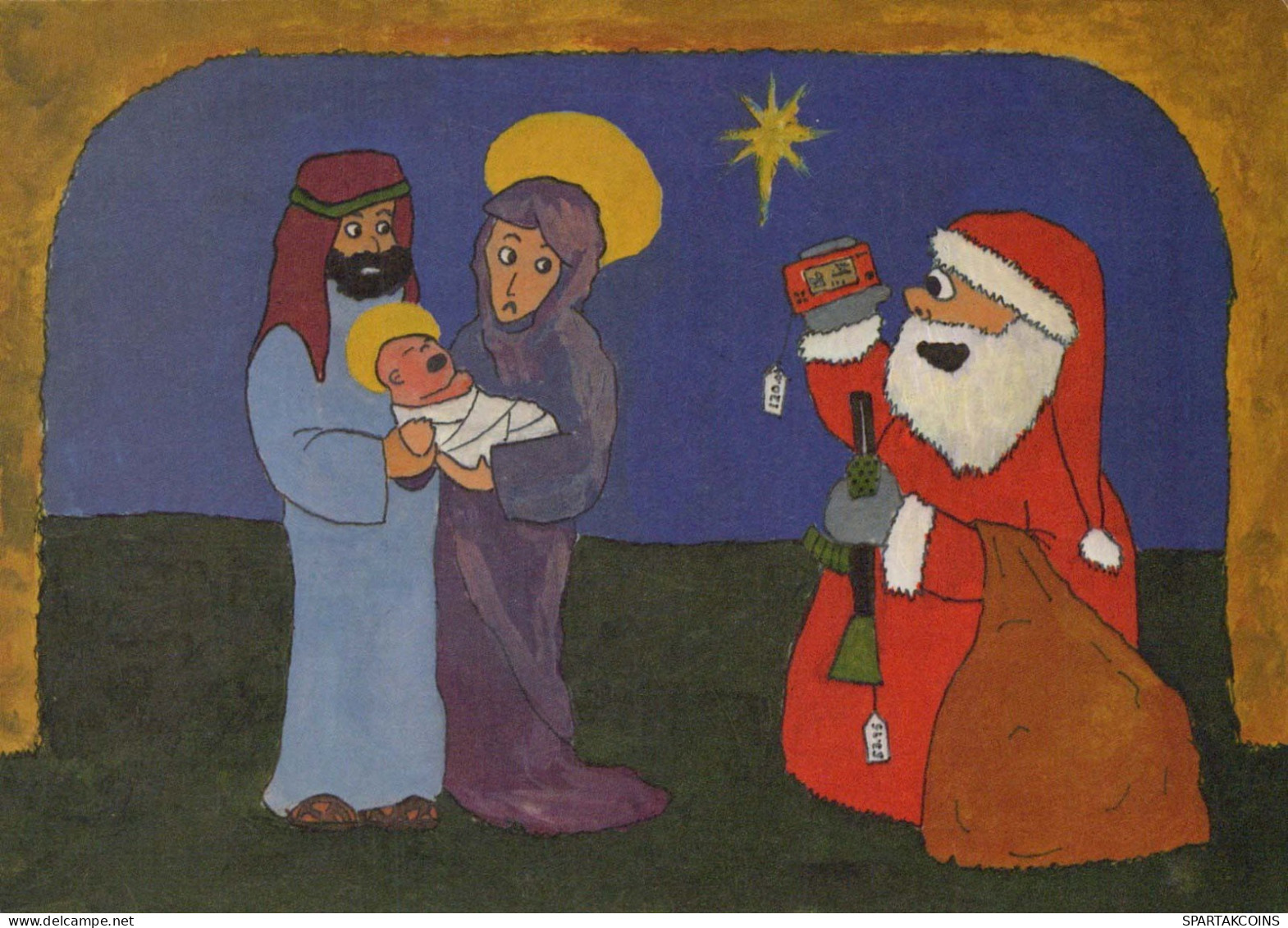 BABBO NATALE Buon Anno Natale Vergine Maria Madonna #PBB665.IT - Santa Claus