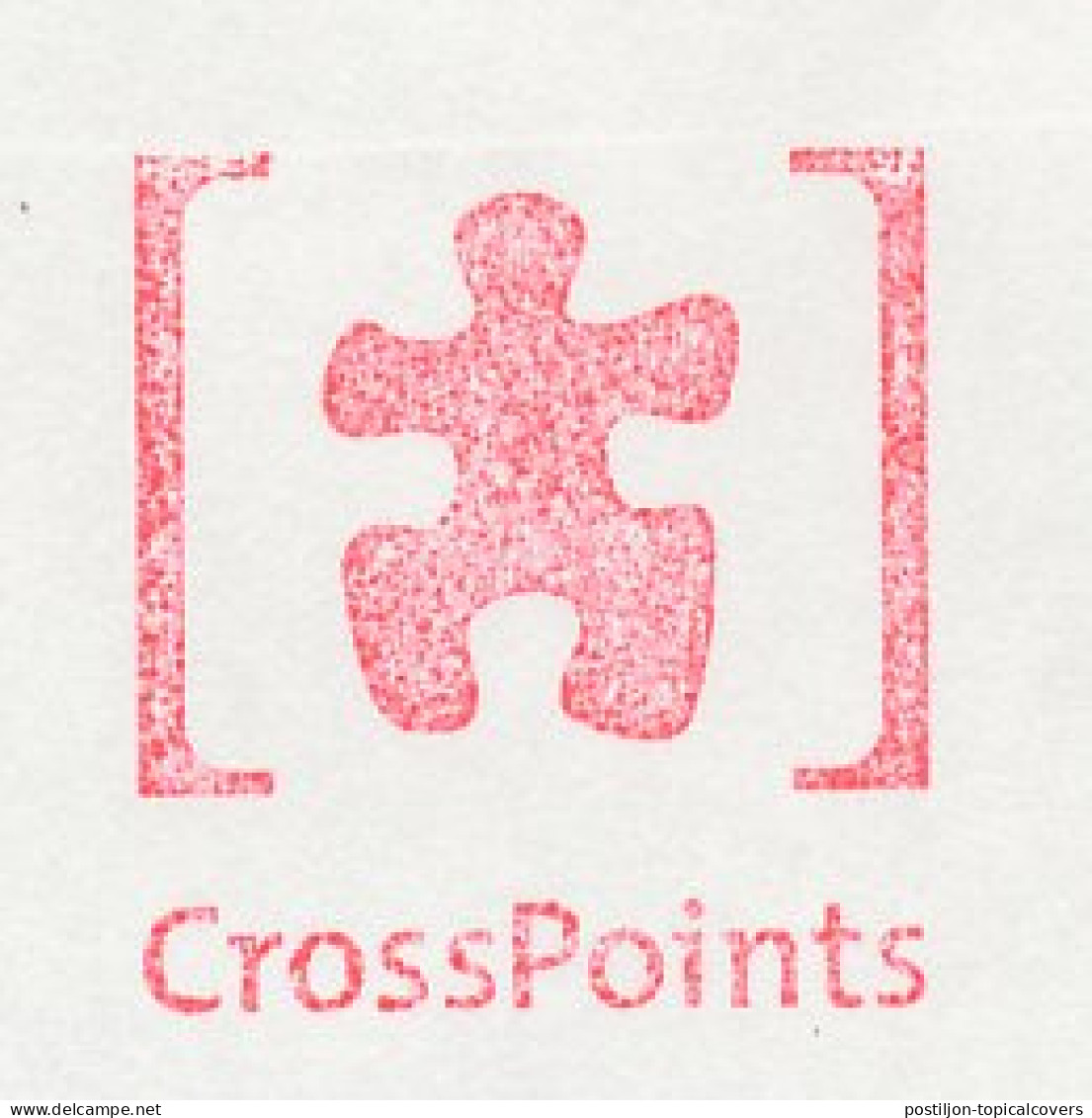 Meter Top Cut Netherlands 1999 Puzzle Piece - Cross Points - Unclassified
