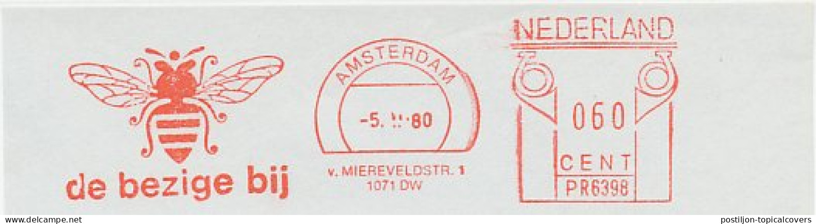 Meter Cut Netherlands 1980 Bee - Autres & Non Classés