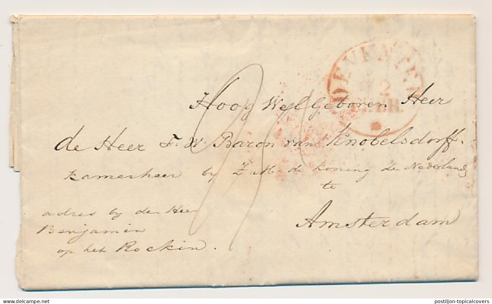 Wijhendaal - Distributiekantoor Wijhe - Deventer - 1837  - ...-1852 Préphilatélie