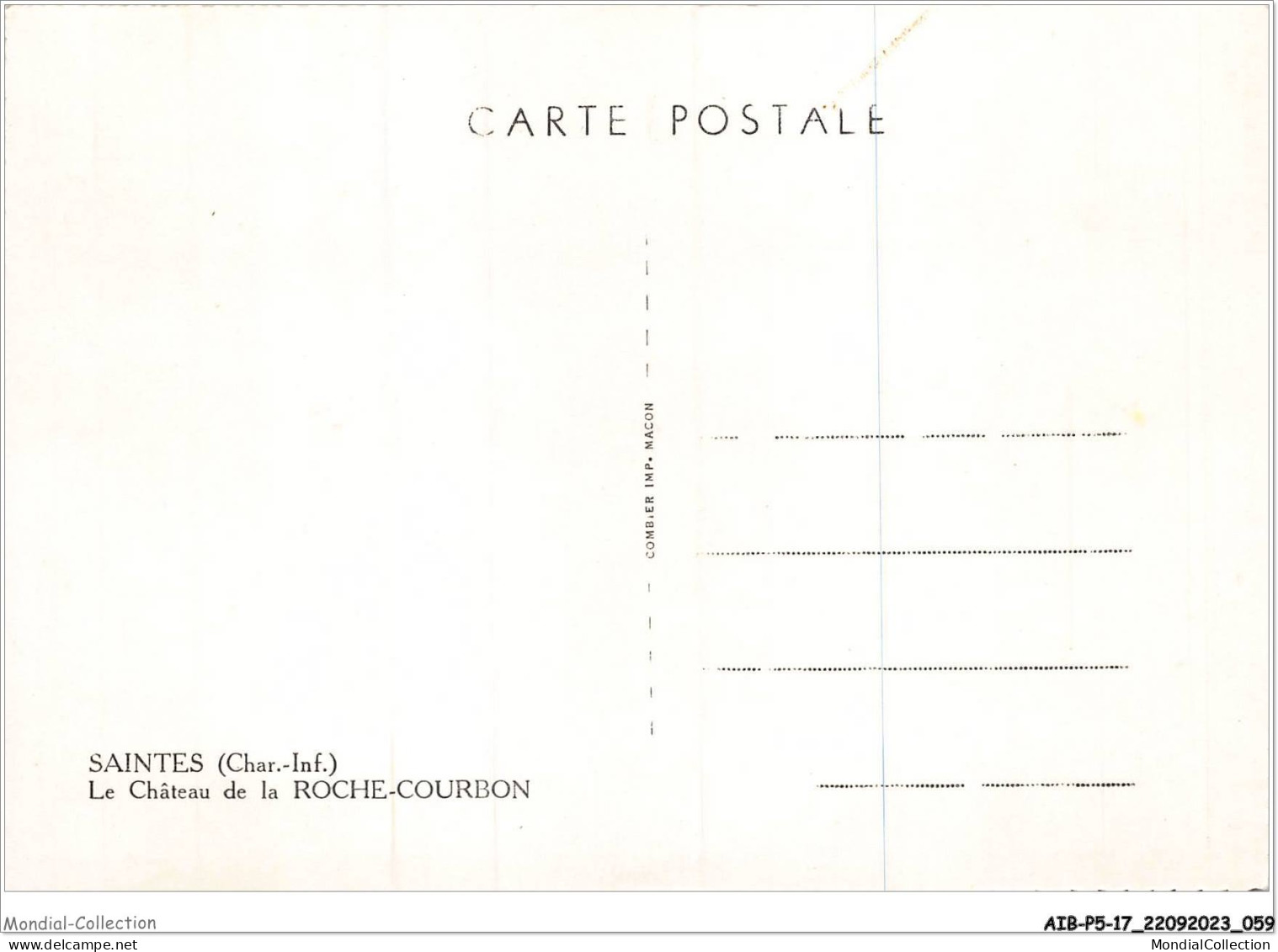 AIBP5-17-0526 - SAINTES  - Le Château De Roche-courbon  - Saintes