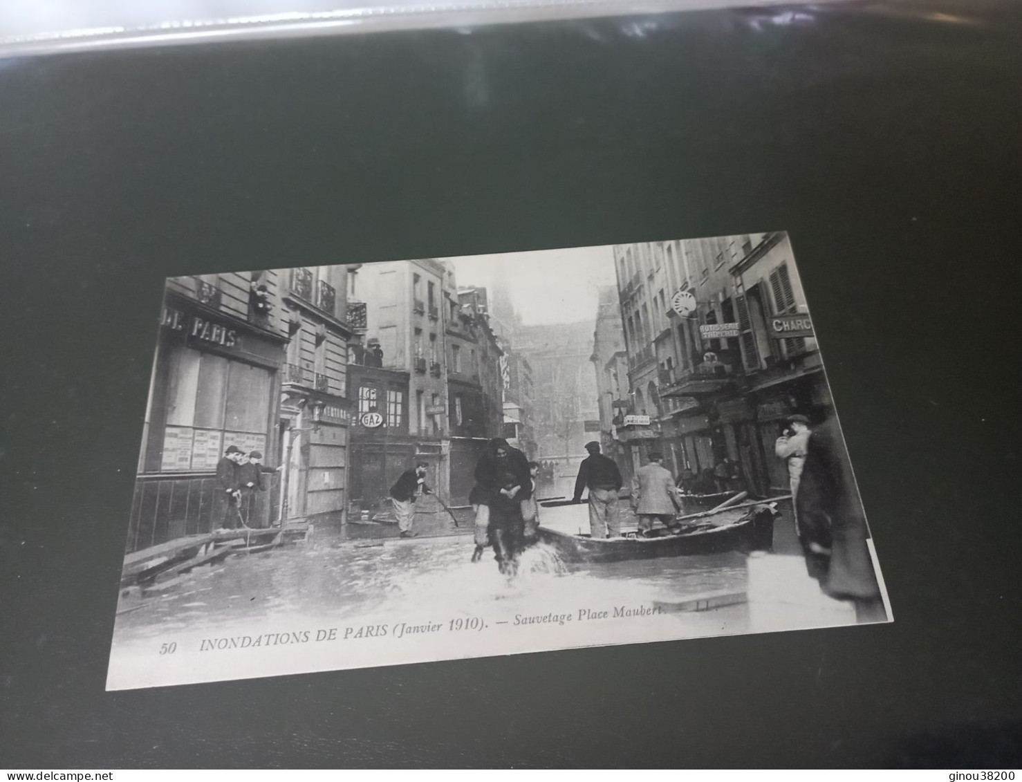A5/87- Sauvetage Place Maubert - Paris Flood, 1910