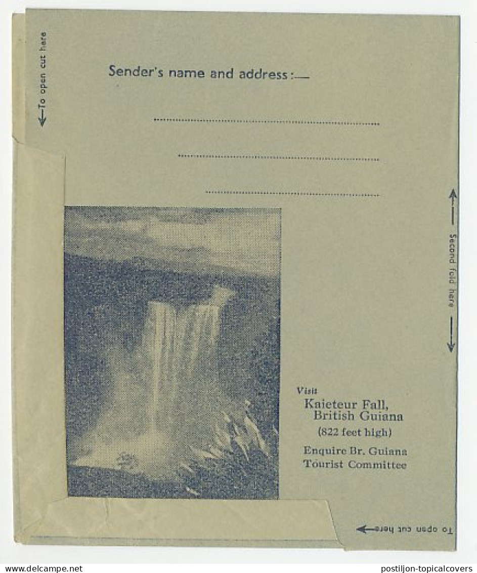 Postal Stationery British Guiana Waterfall - Kaieteur - Ohne Zuordnung
