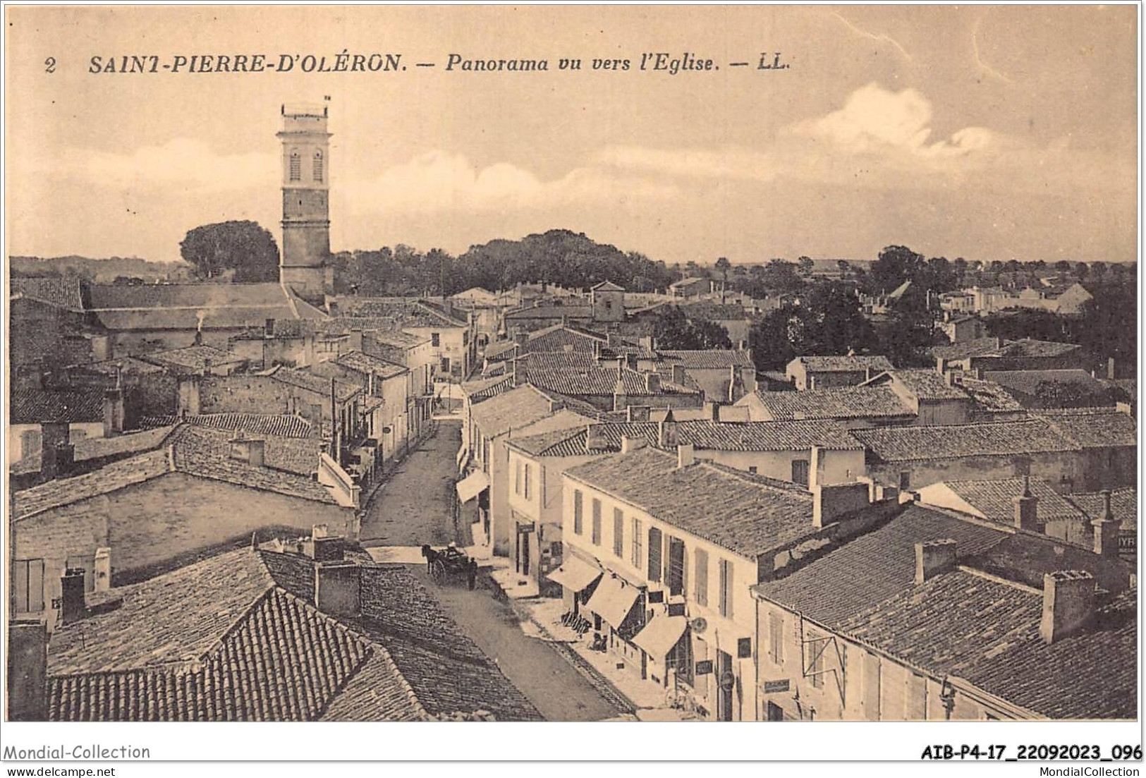 AIBP4-17-0417 - SAINT-PIERRE-D'OLERON - Panorama Vu Vers L'église  - Saint-Pierre-d'Oleron