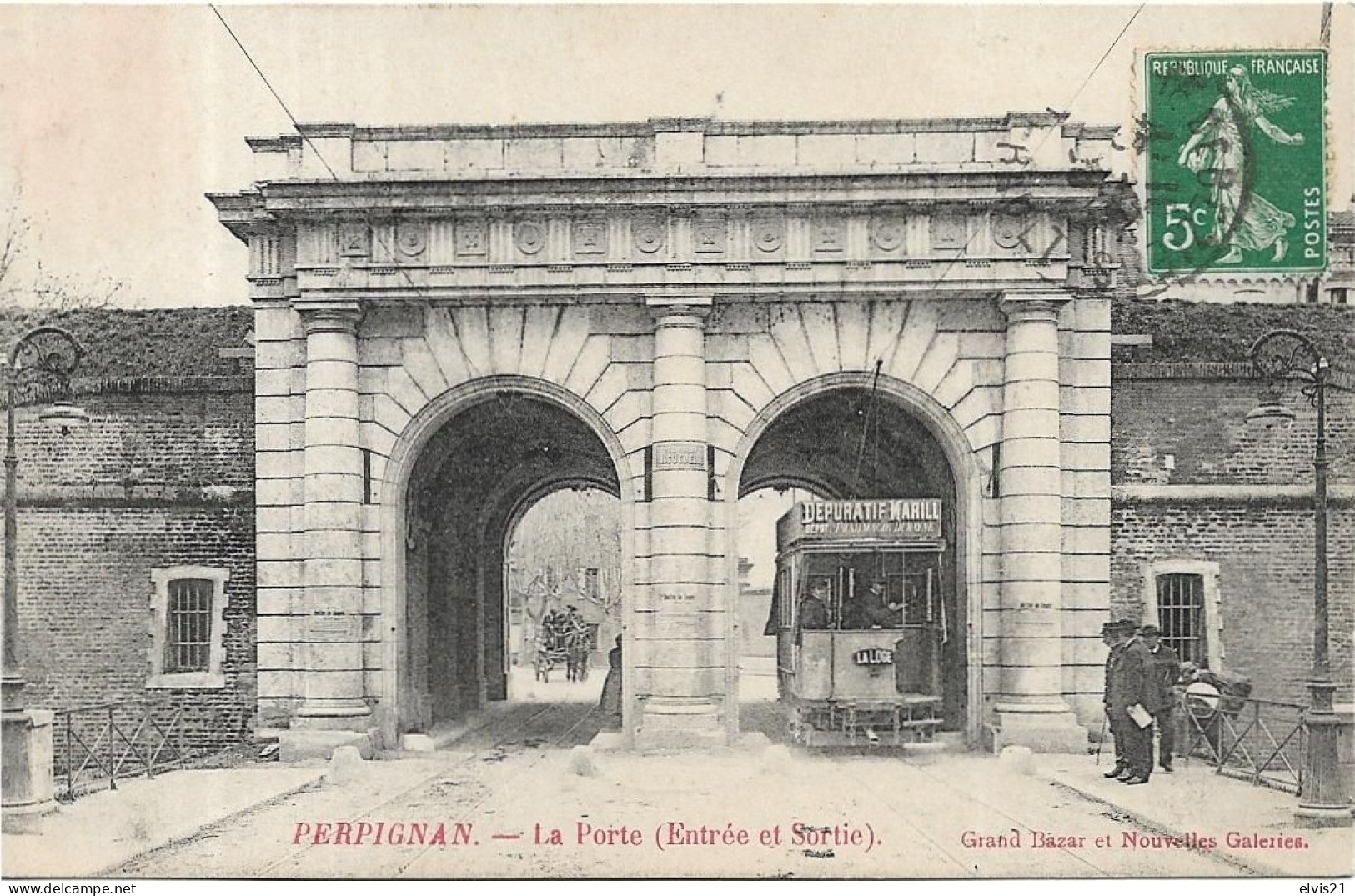 PERPIGNAN La Porte. Tramway - Perpignan