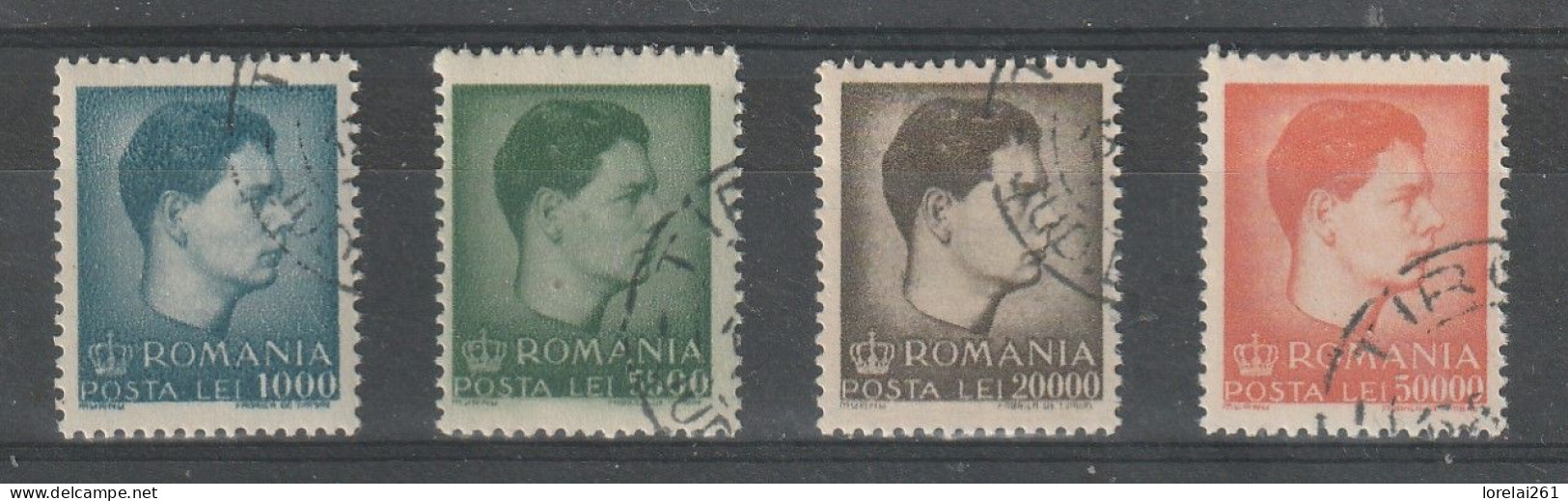 1947 - Roi Mihai Mi No 1033/1036 - Usati
