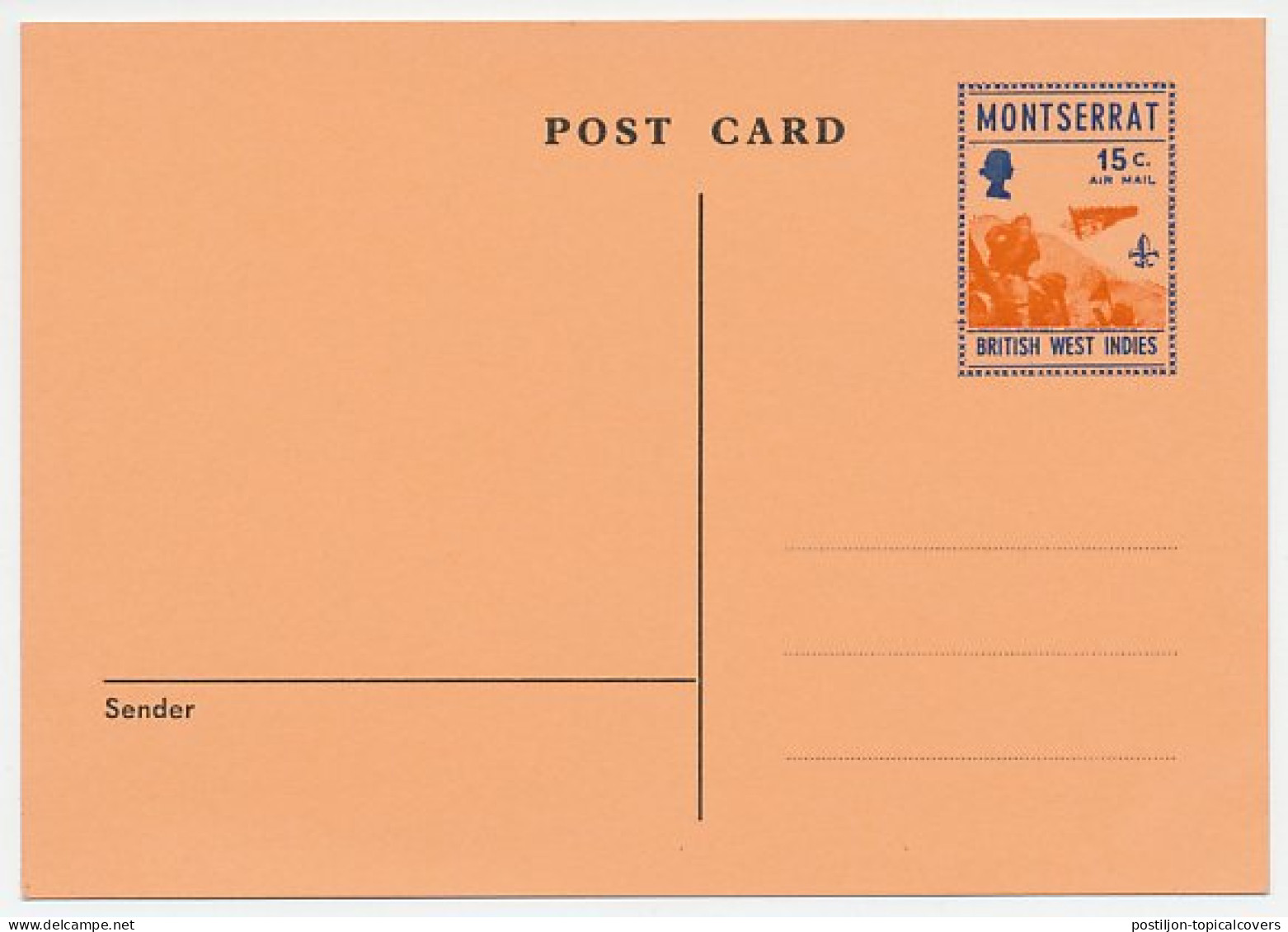 Postal Stationery Montserrat Scouting - Space Capsule - Other & Unclassified