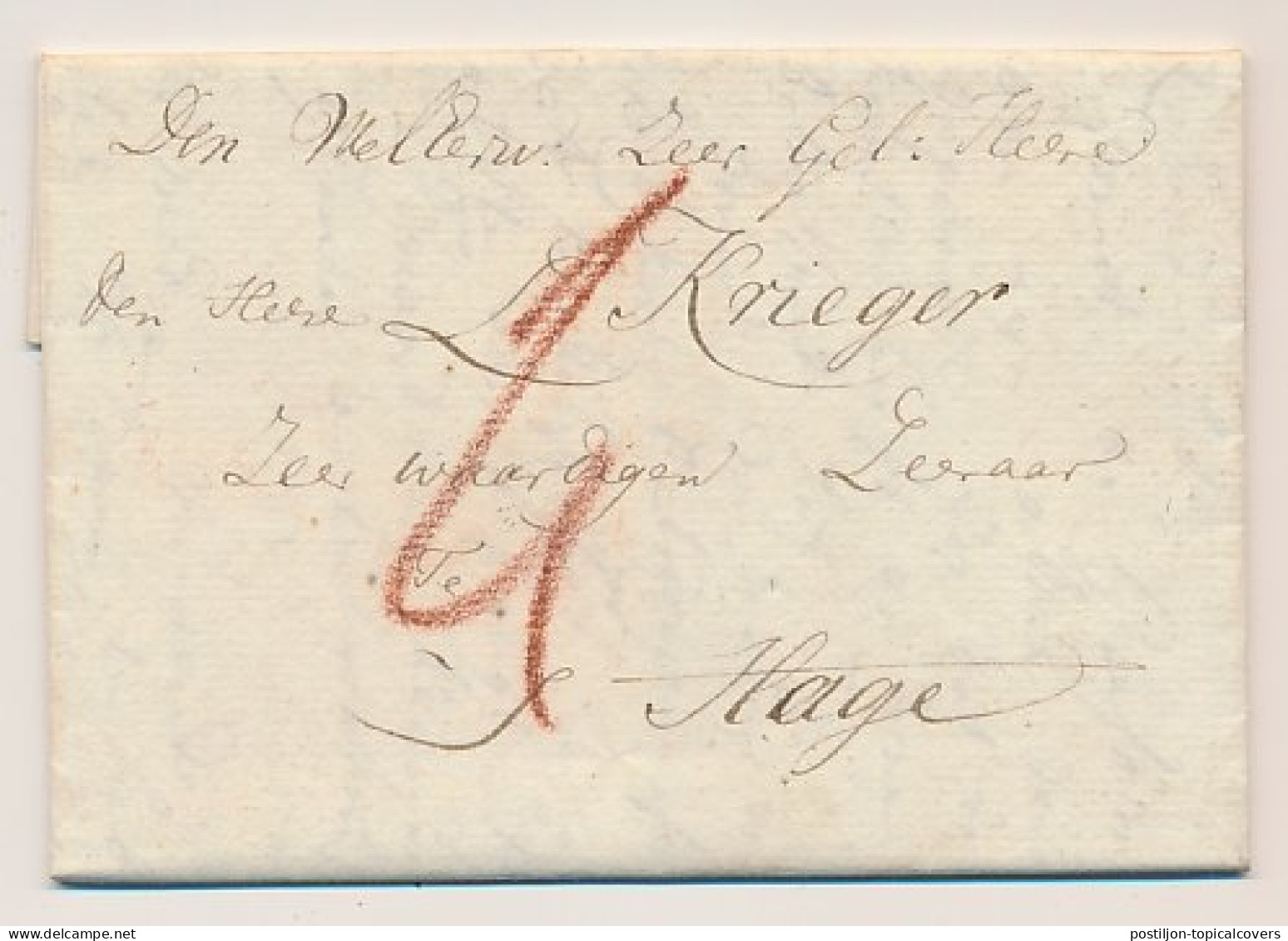 Fijnaart - Den Haag 1796 - ...-1852 Préphilatélie