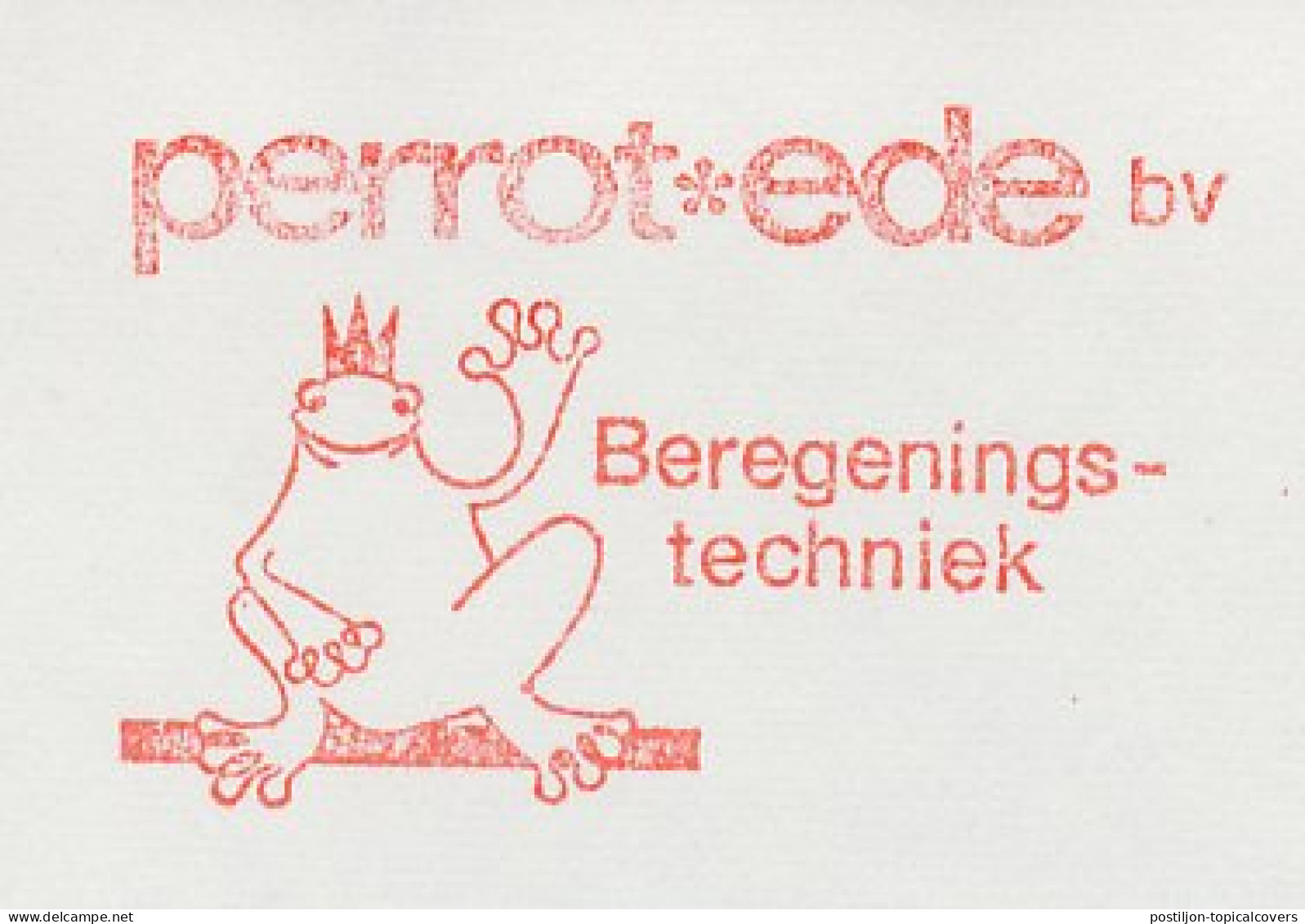 Meter Cut Netherlands 1980 Frog - Crown - Prince - Fairy Tales, Popular Stories & Legends