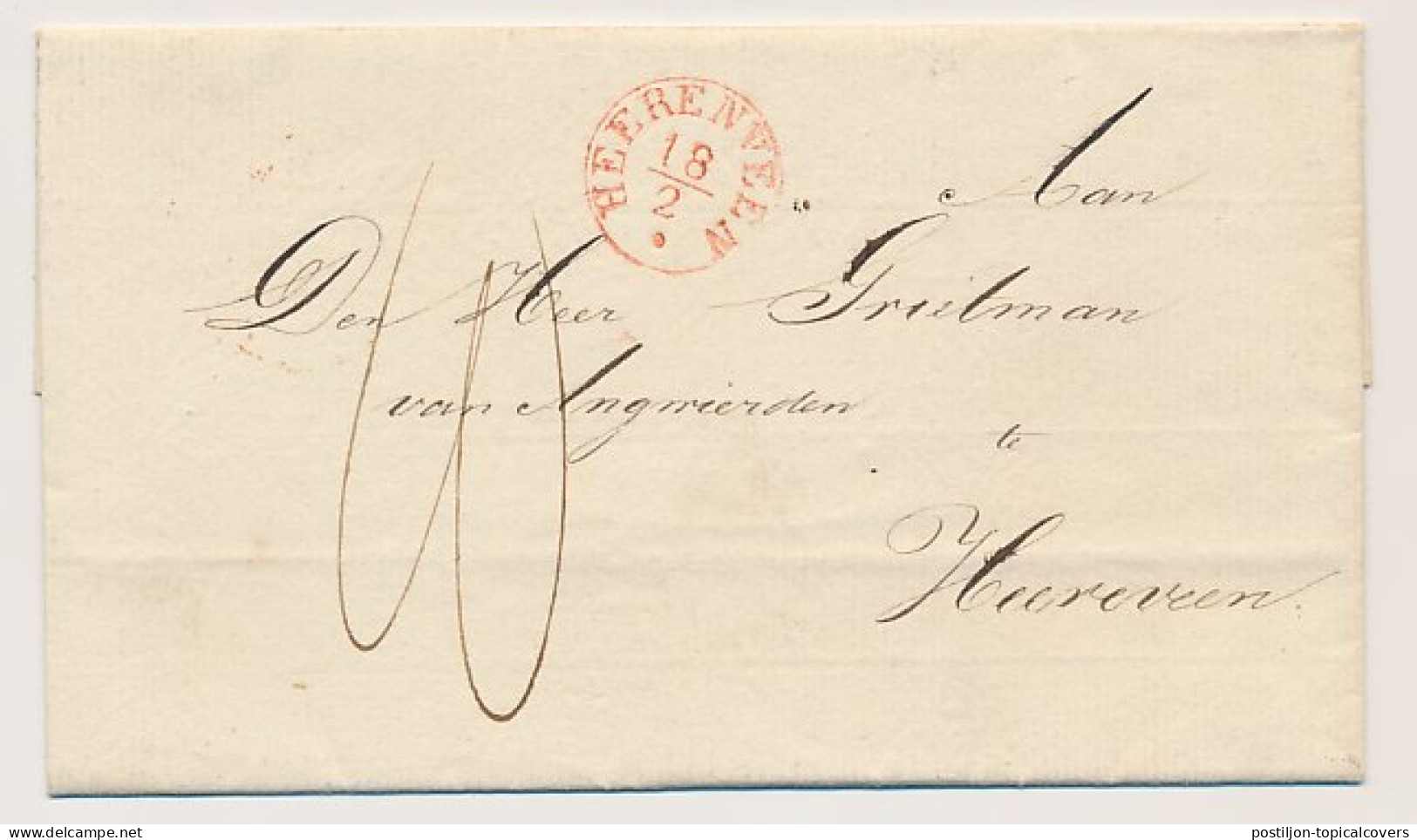 Distributiekantoor Steenwijk - Heerenveen 1841 - ...-1852 Préphilatélie
