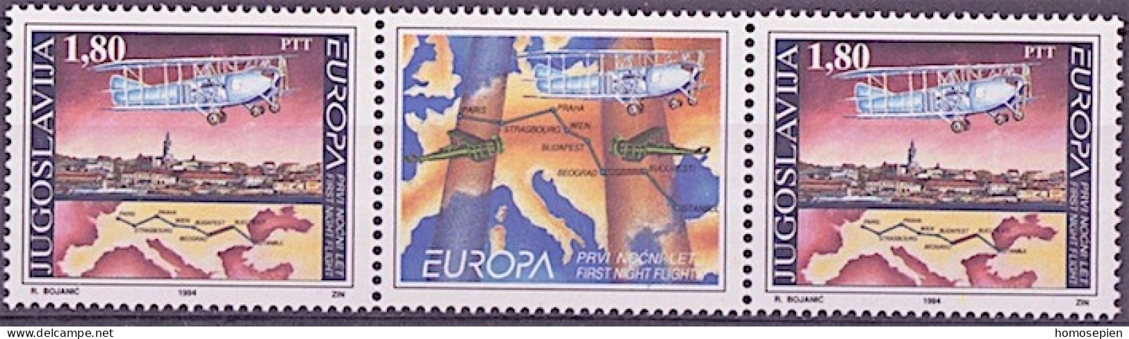 Yougoslavie - Jugoslawien - Yugoslavia 1994 Y&T N°IP2518 - Michel N°ZW2658 *** - 1,80d EUROPA - Interpanneau - Neufs