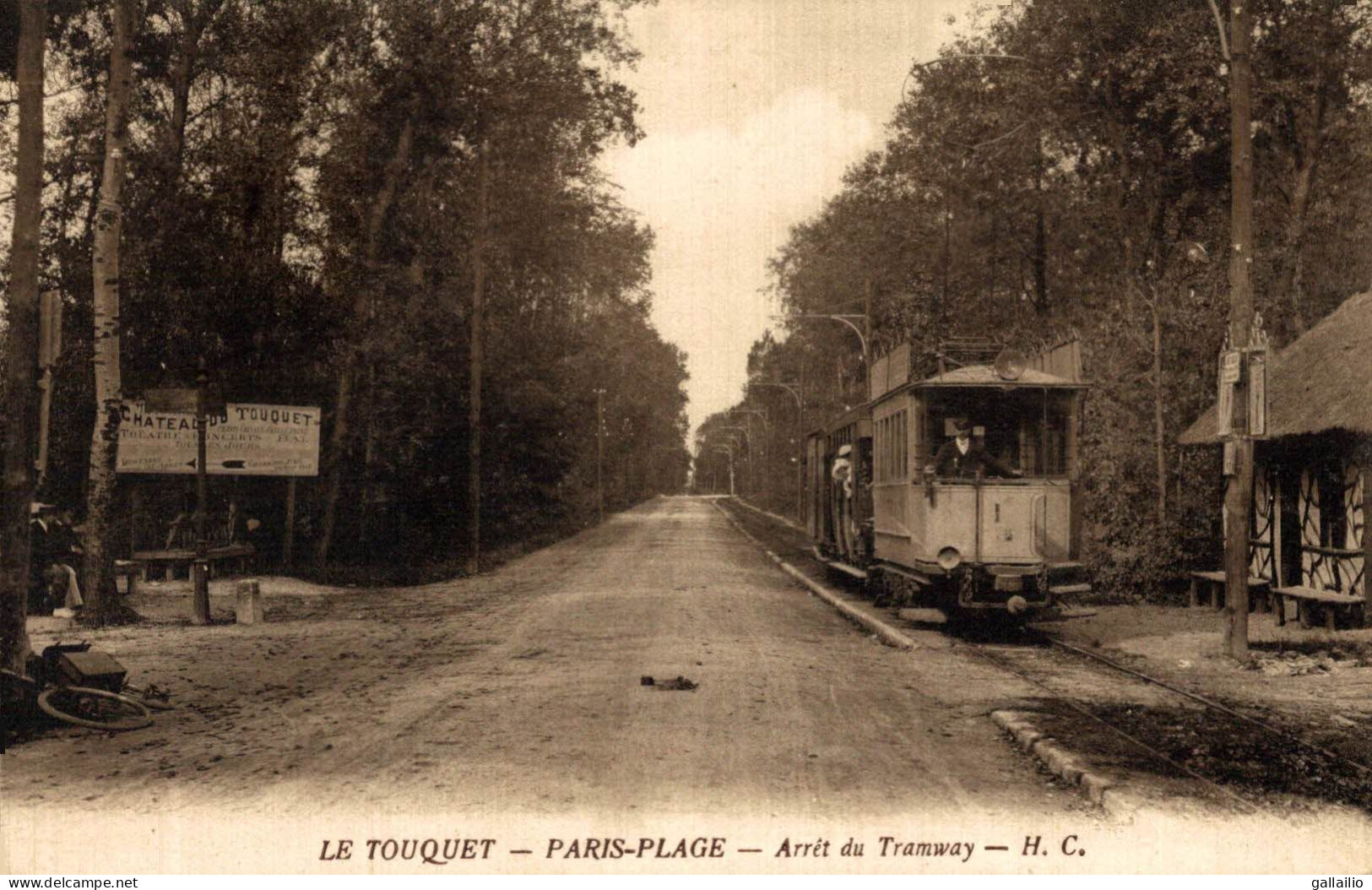 LE TOUQUET PARIS PLAGE ARRET DU TRAMWAY - Le Touquet