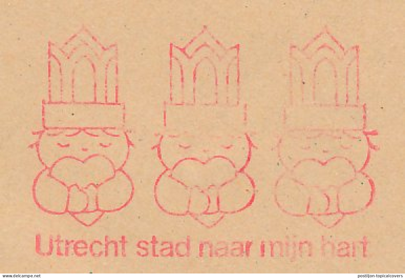 Meter Cover Netherlands 1989 Dick Bruna - Utrecht City To My Heart - Comics