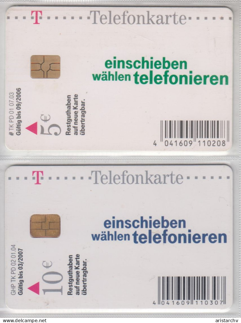 GERMANY 2006 TELEPHONE CABINS 2 CARDS - P & PD-Serie : Sportello Della D. Telekom