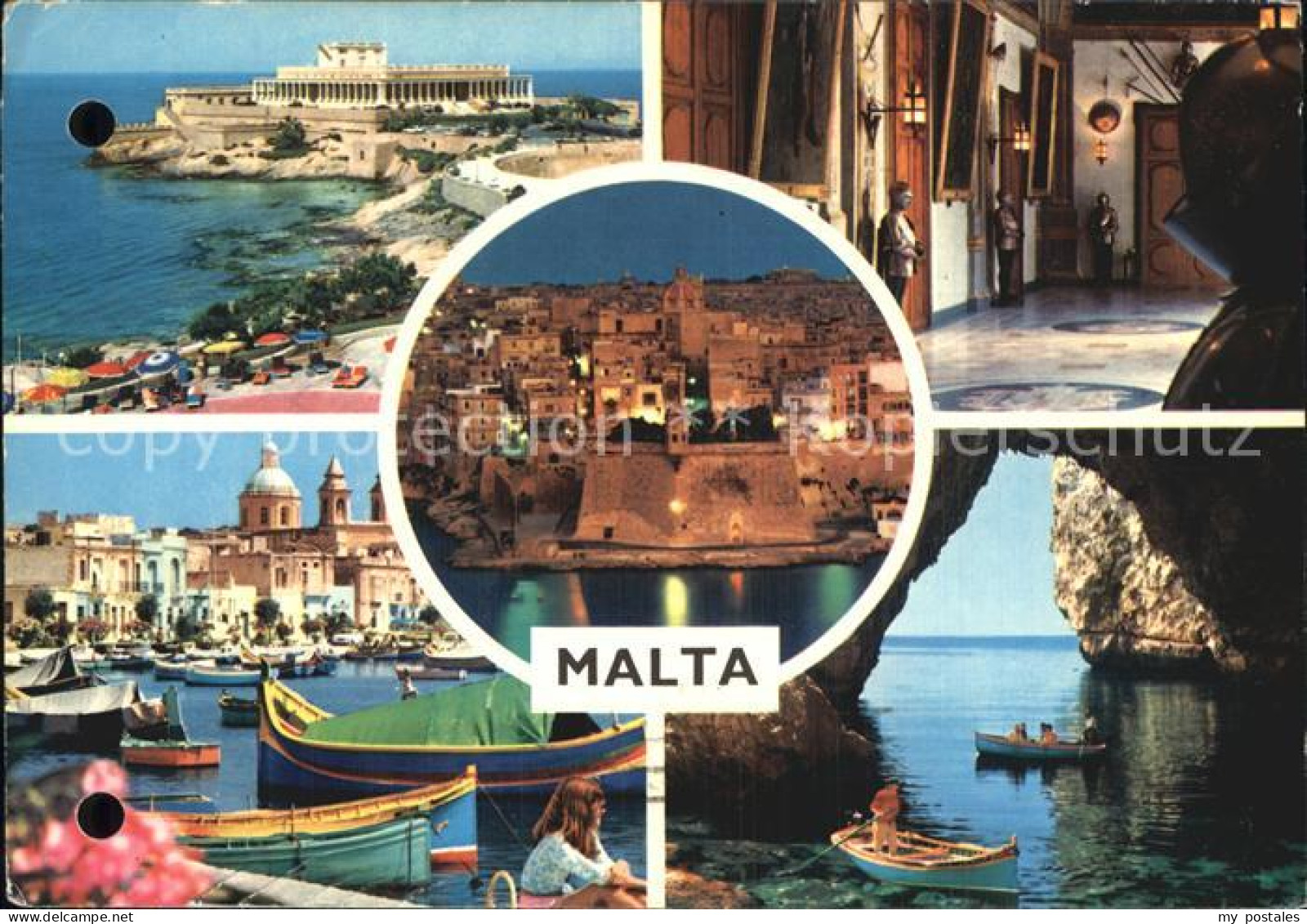 72580061 Malta Teilansichten Hafen Grotte Malta - Malte