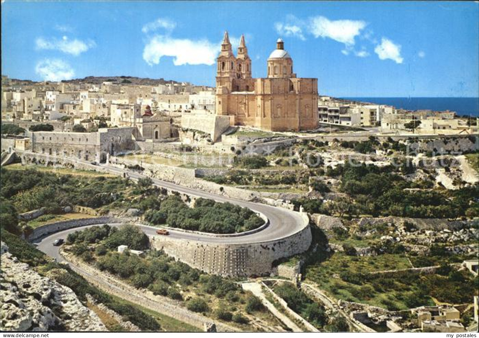 72580051 Mellieha Panorama Kirche Mellieha - Malta