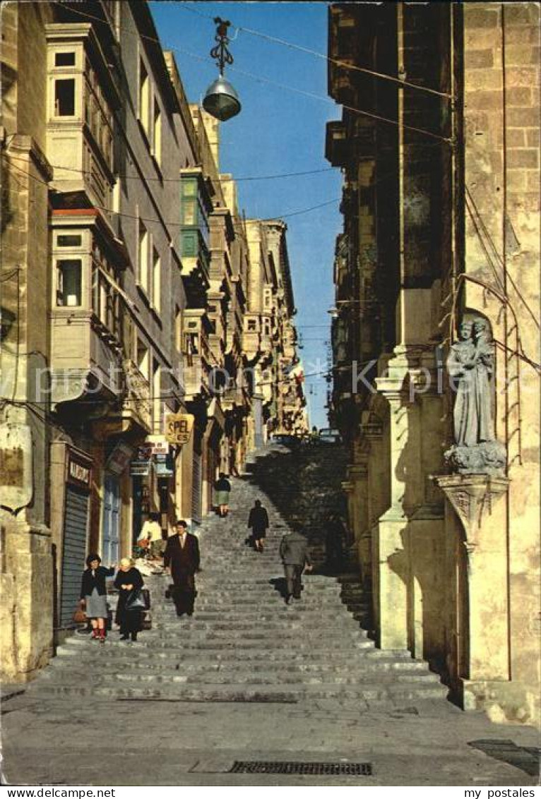 72580049 Valletta Malta A Typical Street Valletta Malta - Malta