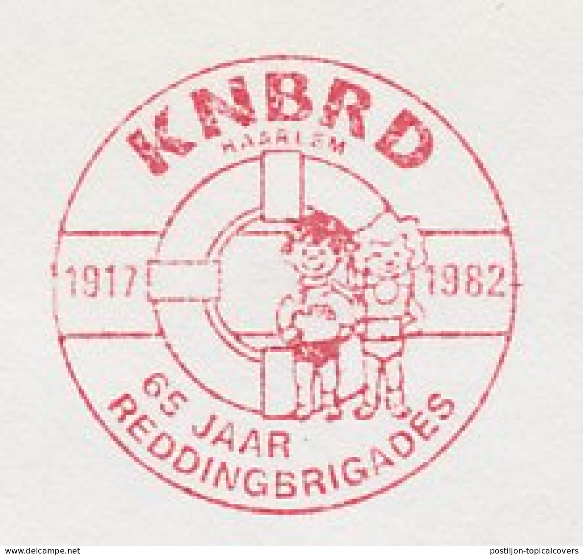 Meter Cover Netherlands 1983 65 Years Of Rescue Brigade - Haarlem - Autres & Non Classés