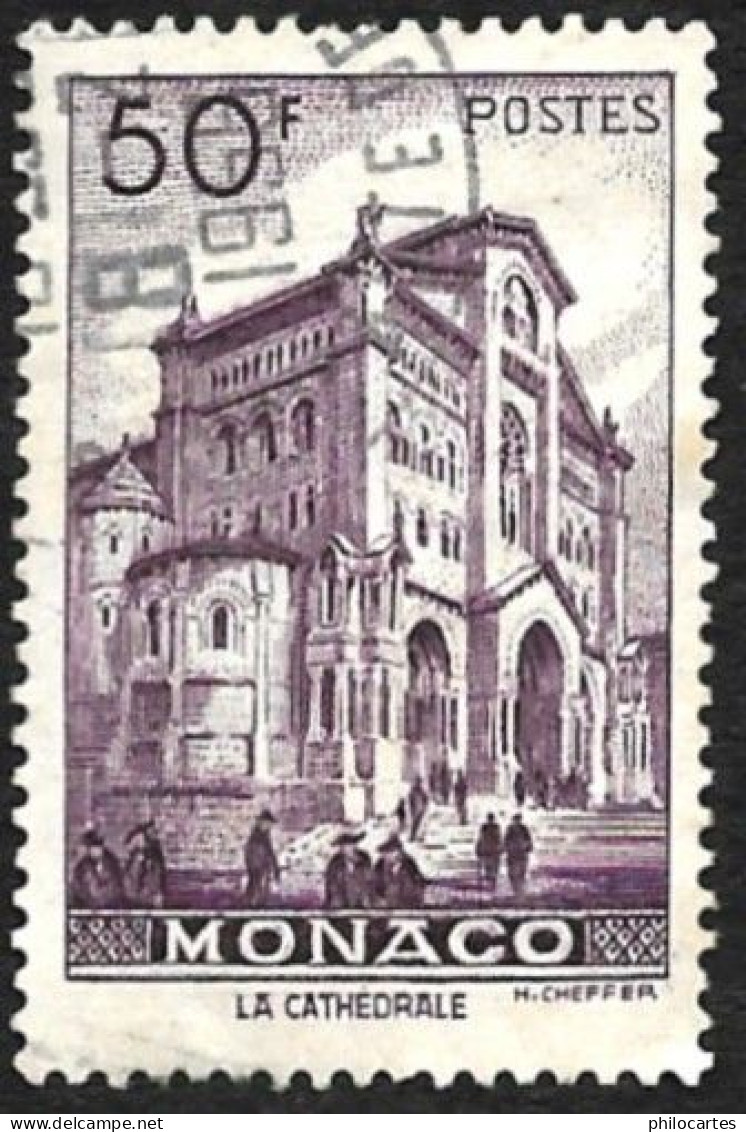 MONACO  1948  - YT  307 -  Cathédrale - Oblitéré - Gebraucht