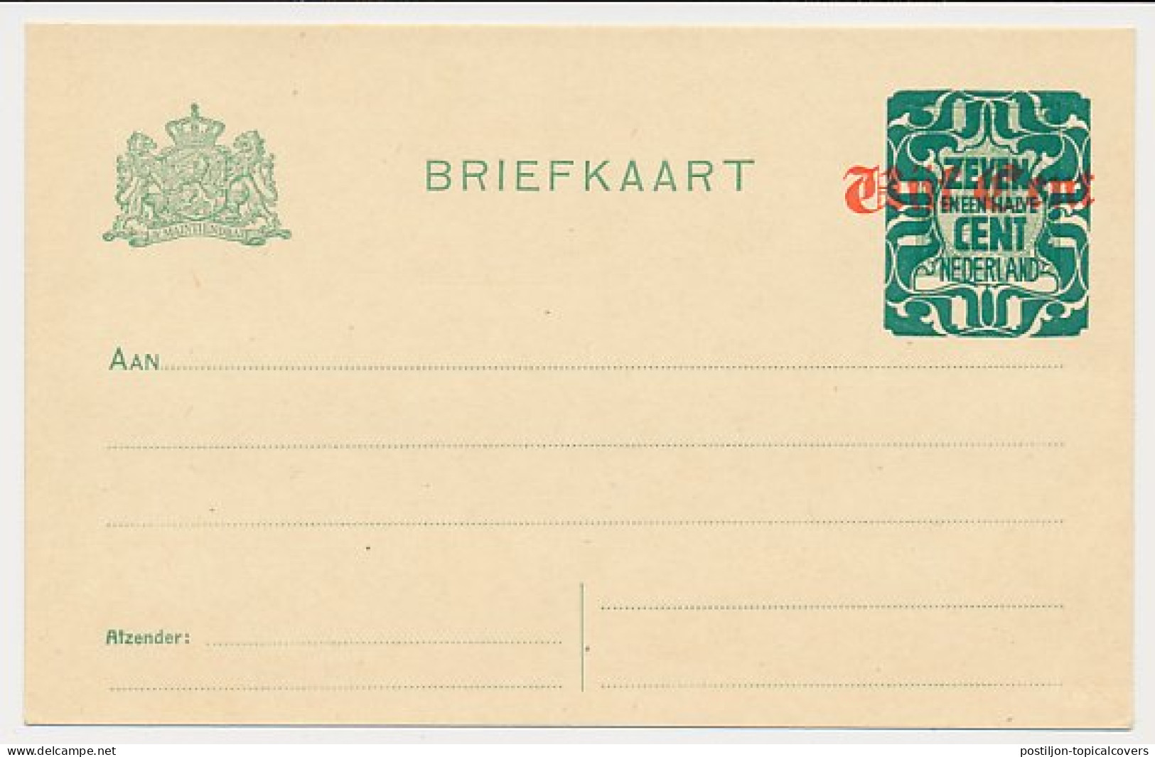 Briefkaart G. 183 II - Entiers Postaux