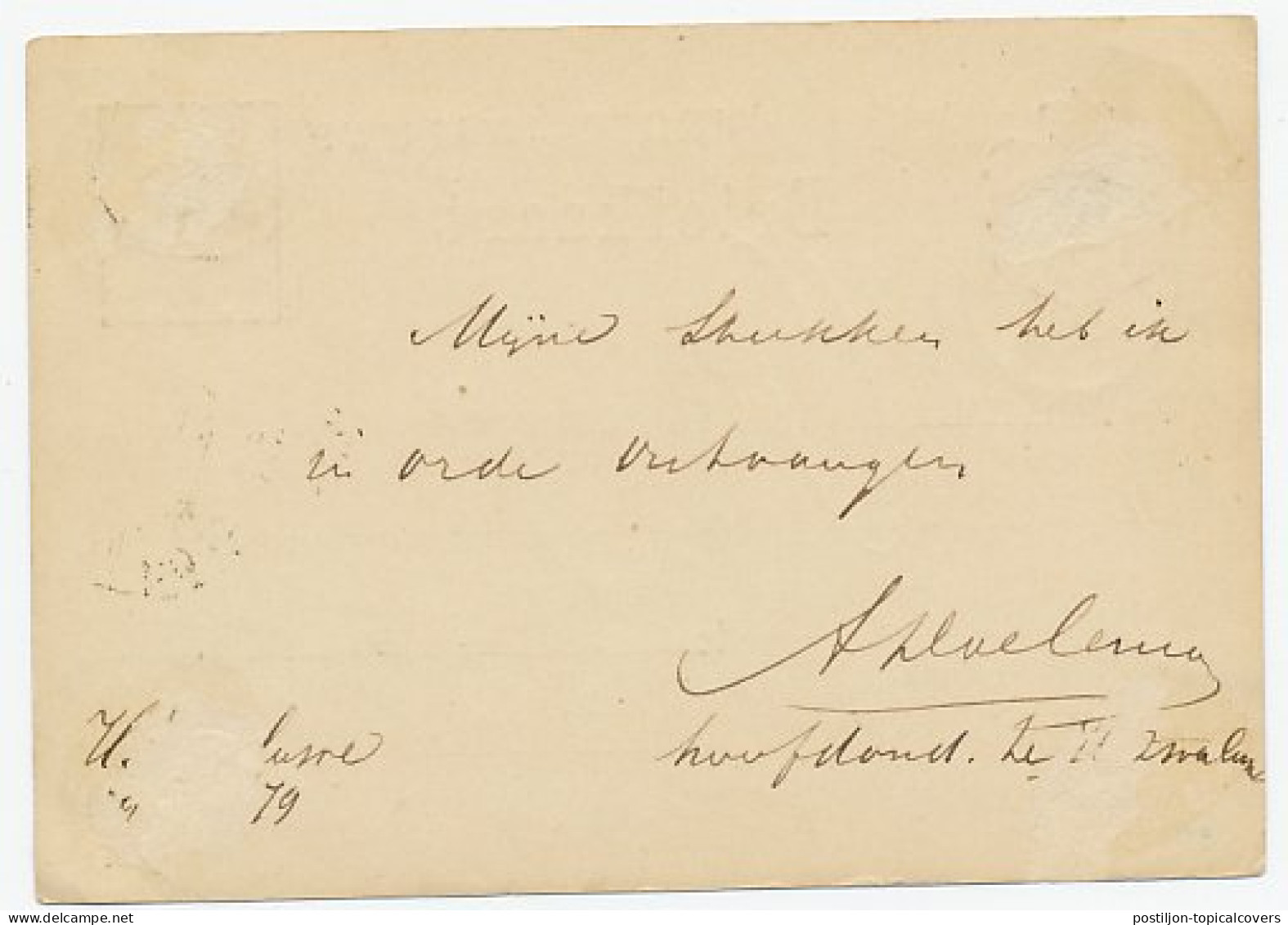 Naamstempel Hooge Zwaluwe 1879 - Covers & Documents