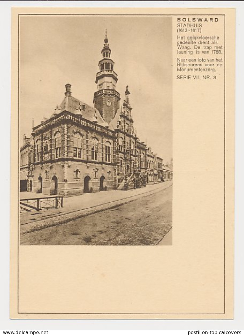Briefkaart G. 227 N ( Bolsward ) Groningen - Duitsland 1930 - Entiers Postaux