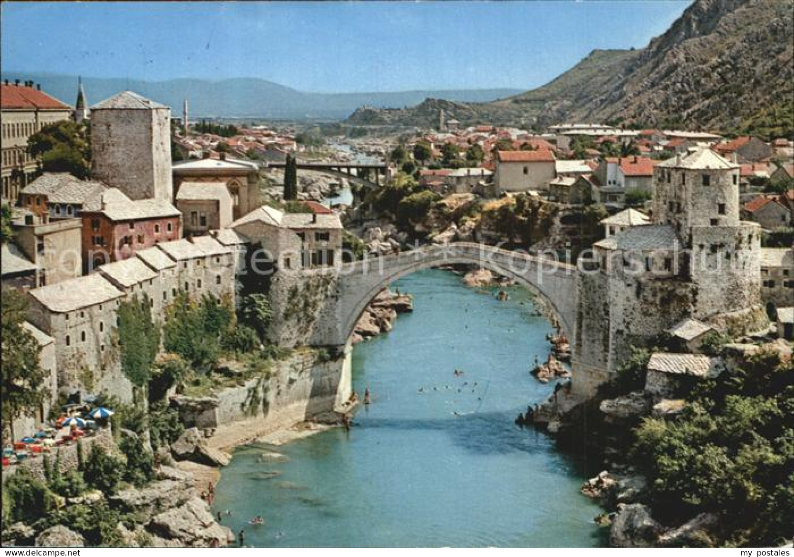 72579990 Mostar Moctap Stari Most Brueckenpartie Mostar - Bosnien-Herzegowina