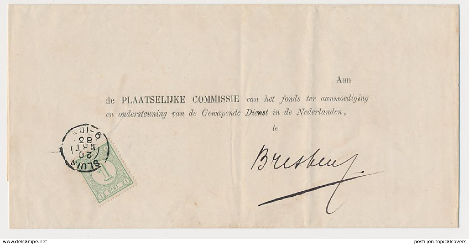 Em. 1876 Sluis - Breskens - Compleet Drukwerk - Lettres & Documents