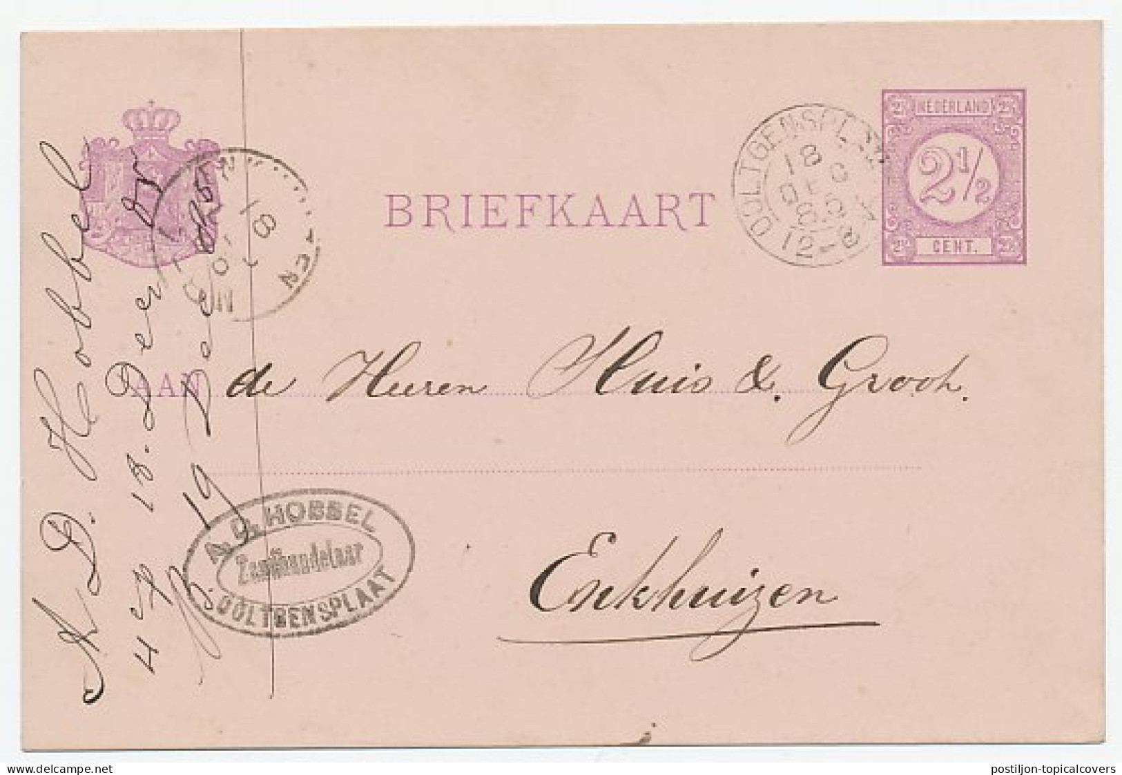 Kleinrondstempel Ooltgensplaat 1885 - Unclassified