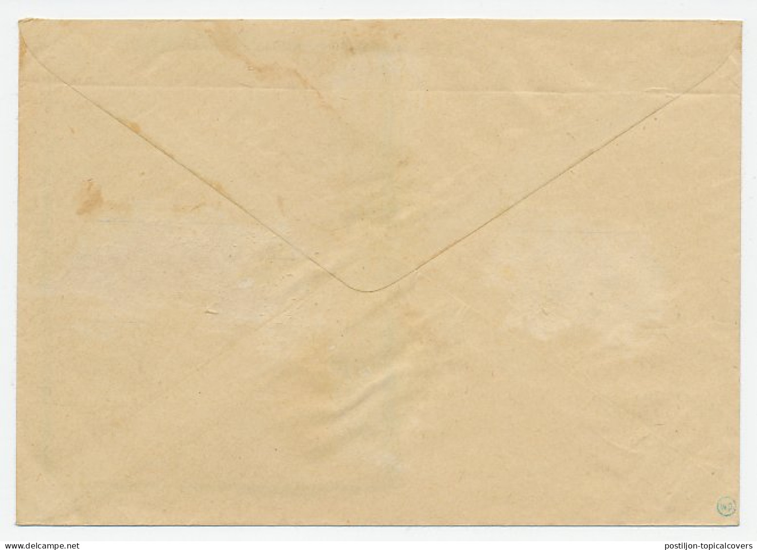 Em. Port 1921 Dienst Envelop Ooltgensplaat  - Zonder Classificatie