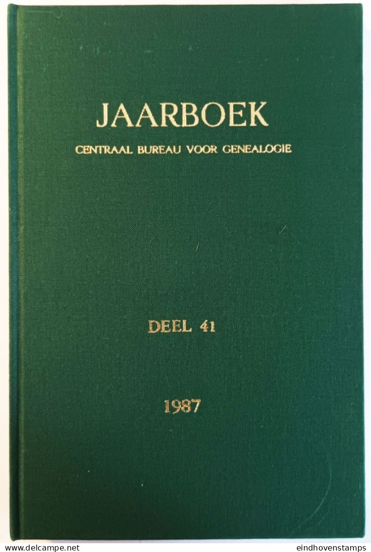 Jaarboek 1987 Centraal Bureau Voor Genealogie, Deel 41 - Other & Unclassified