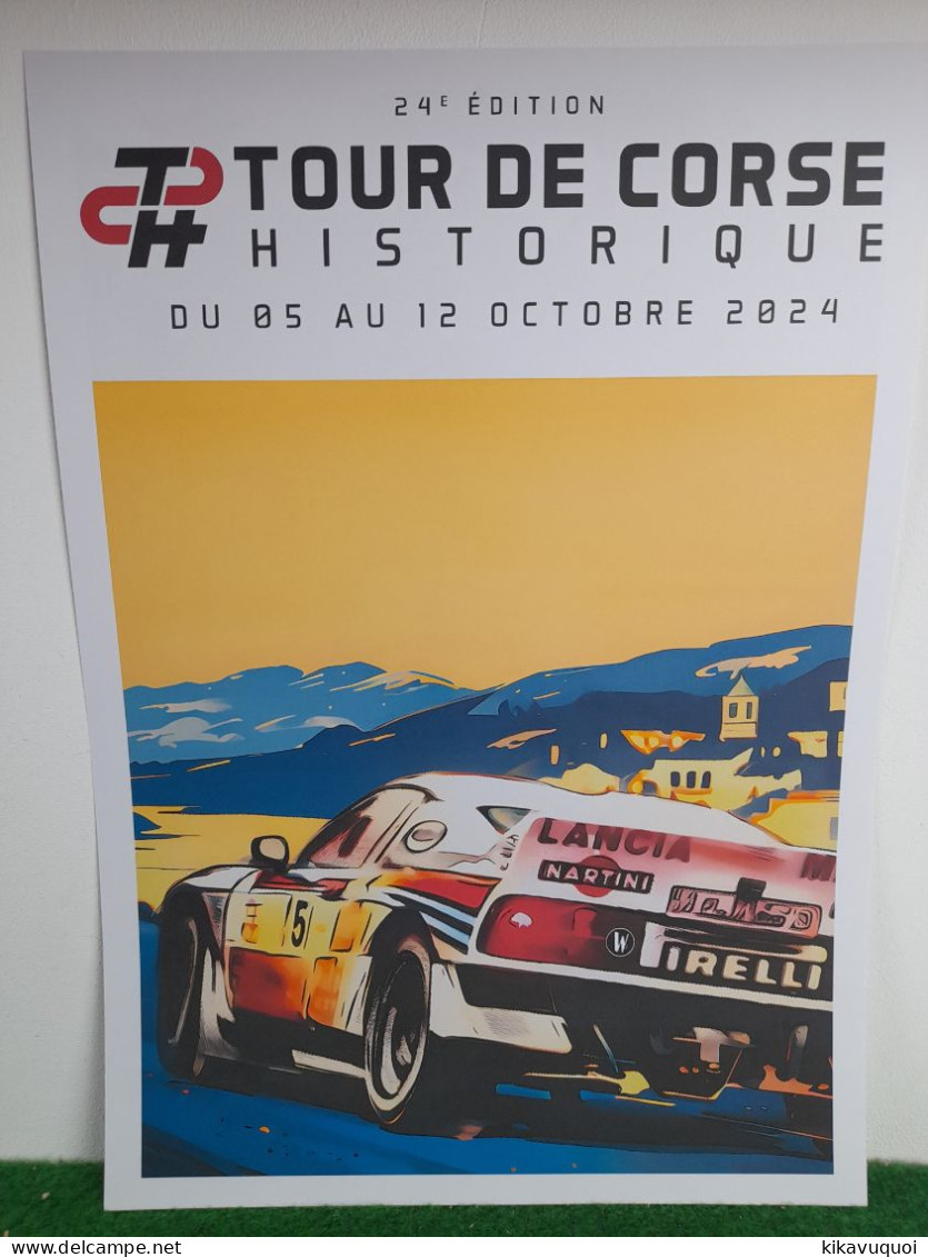 COURSE AUTOMOBILE - TOUR DE CORSE 2024 - AFFICHE POSTER - Voitures