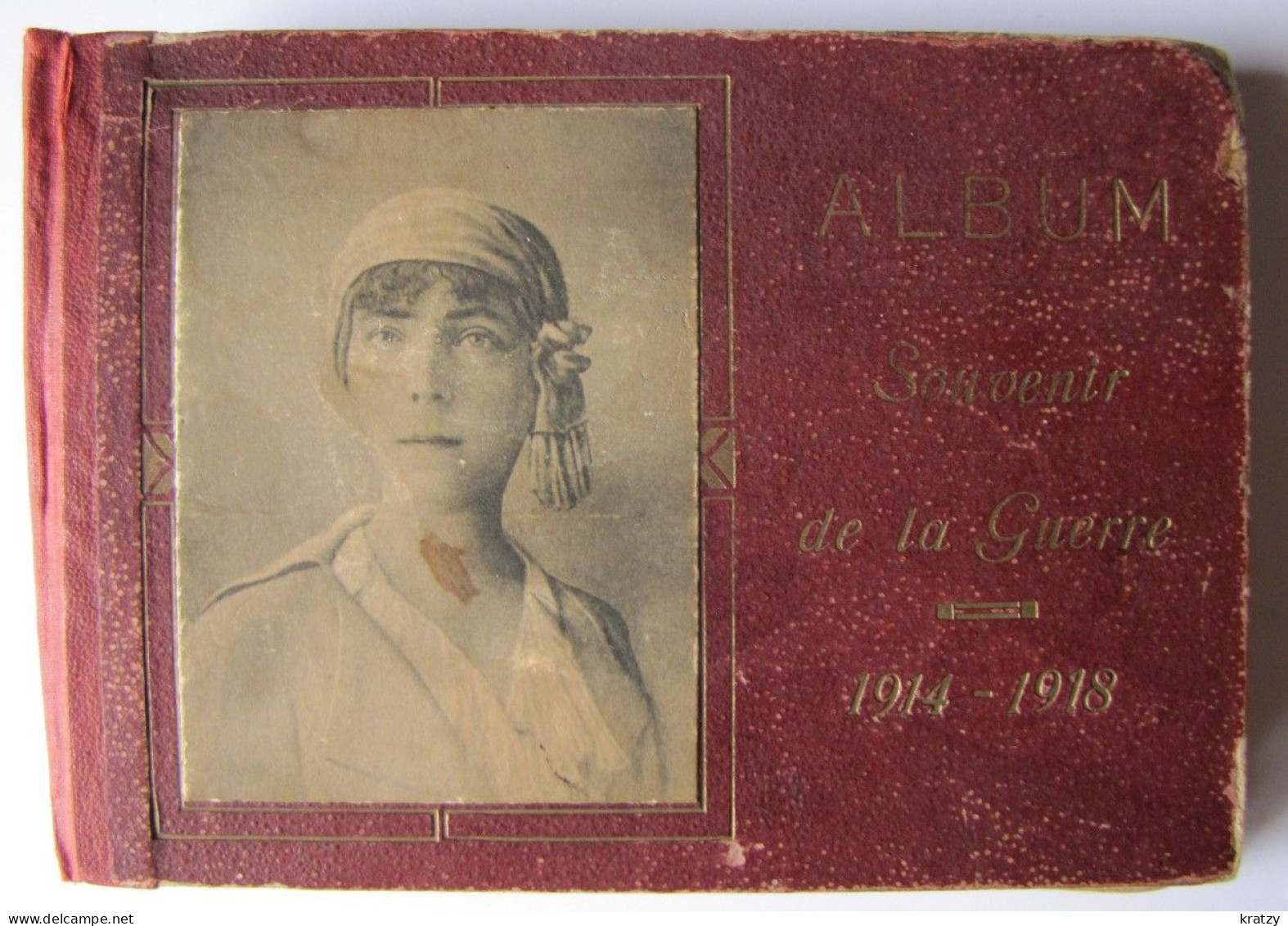 ALBUM POUR CARTES POSTALES - Souvenir De La Guerre 1914 - 1918 - Pour Une Centaine De Cartes - Alben, Binder & Blätter