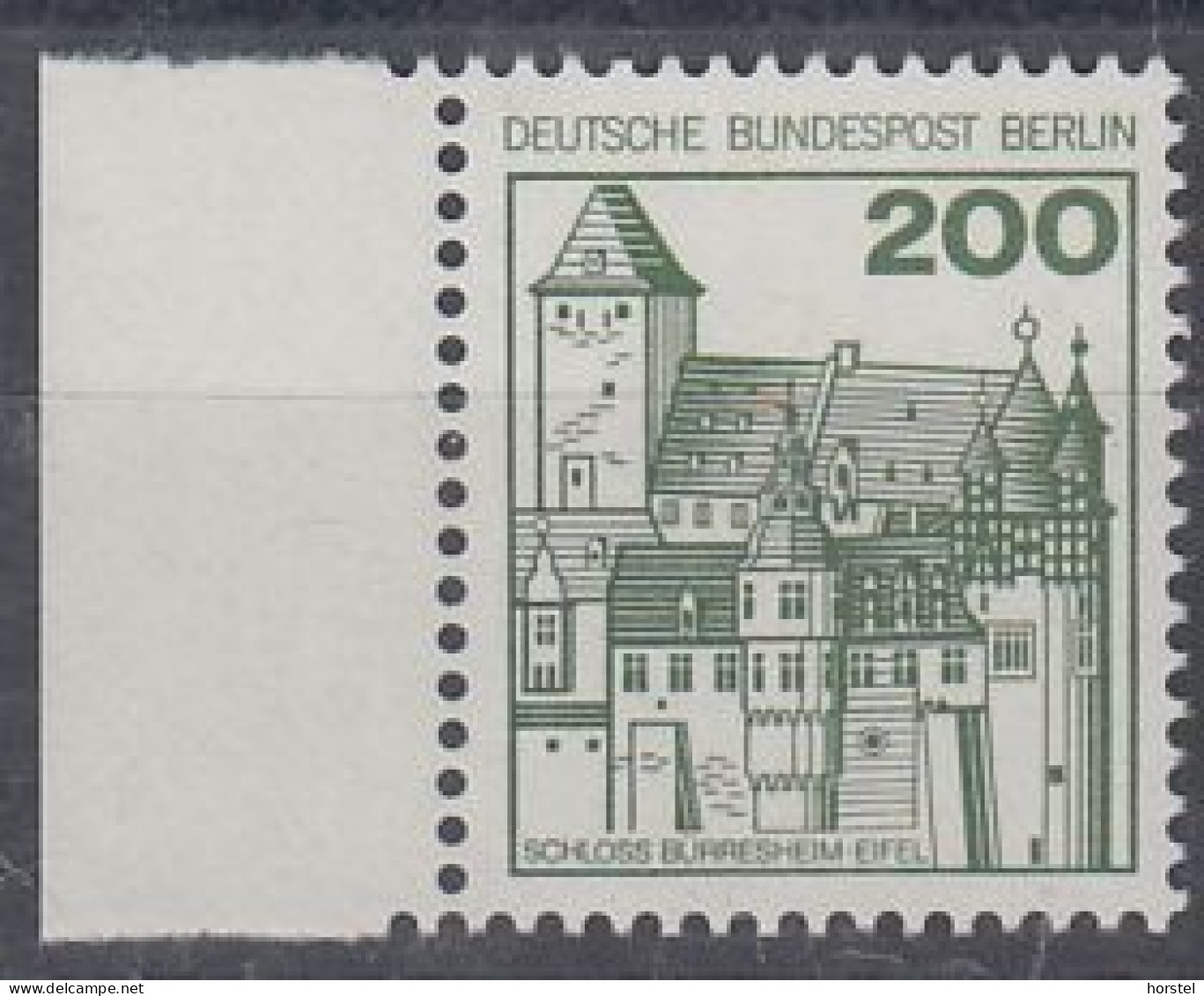 Berlin Mi.Nr.540A - Burgen Und Schlösser - Schloß Bürresheim - Postfrisch - Mit Bogenrand Links - Unused Stamps