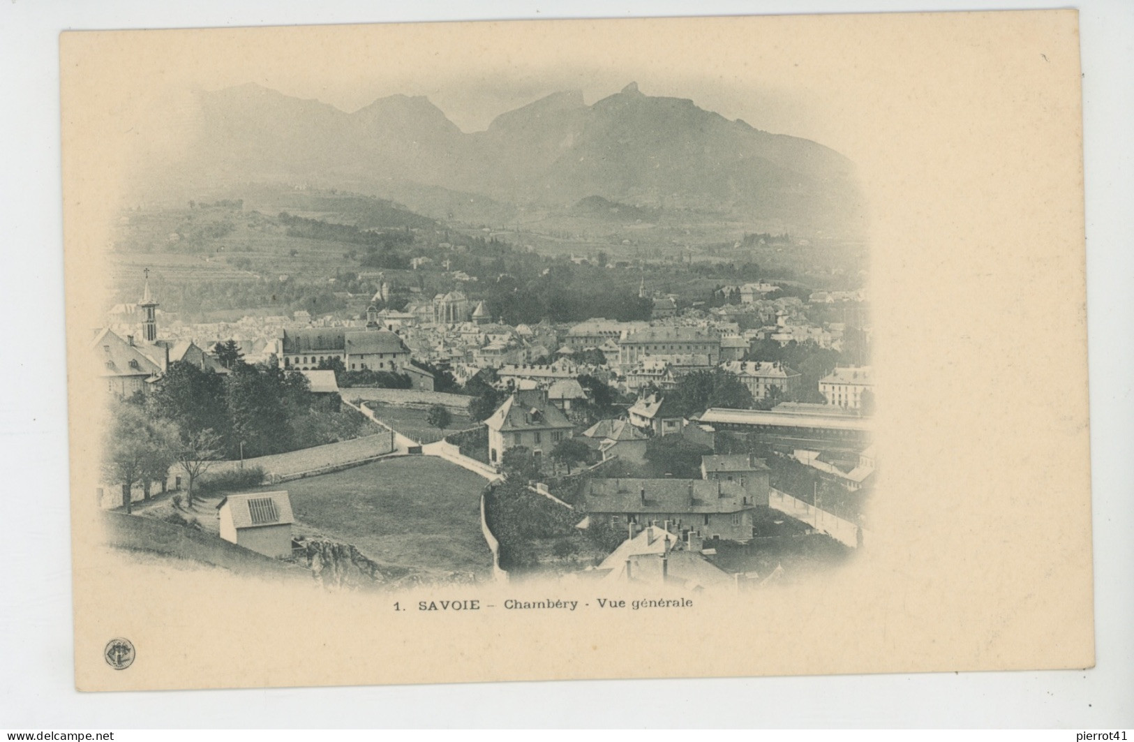 SAVOIE - CHAMBÉRY - Vue Générale (carte Précurseur COLLECTION DU TOURING CLUB DE FRANCE) - Chambery