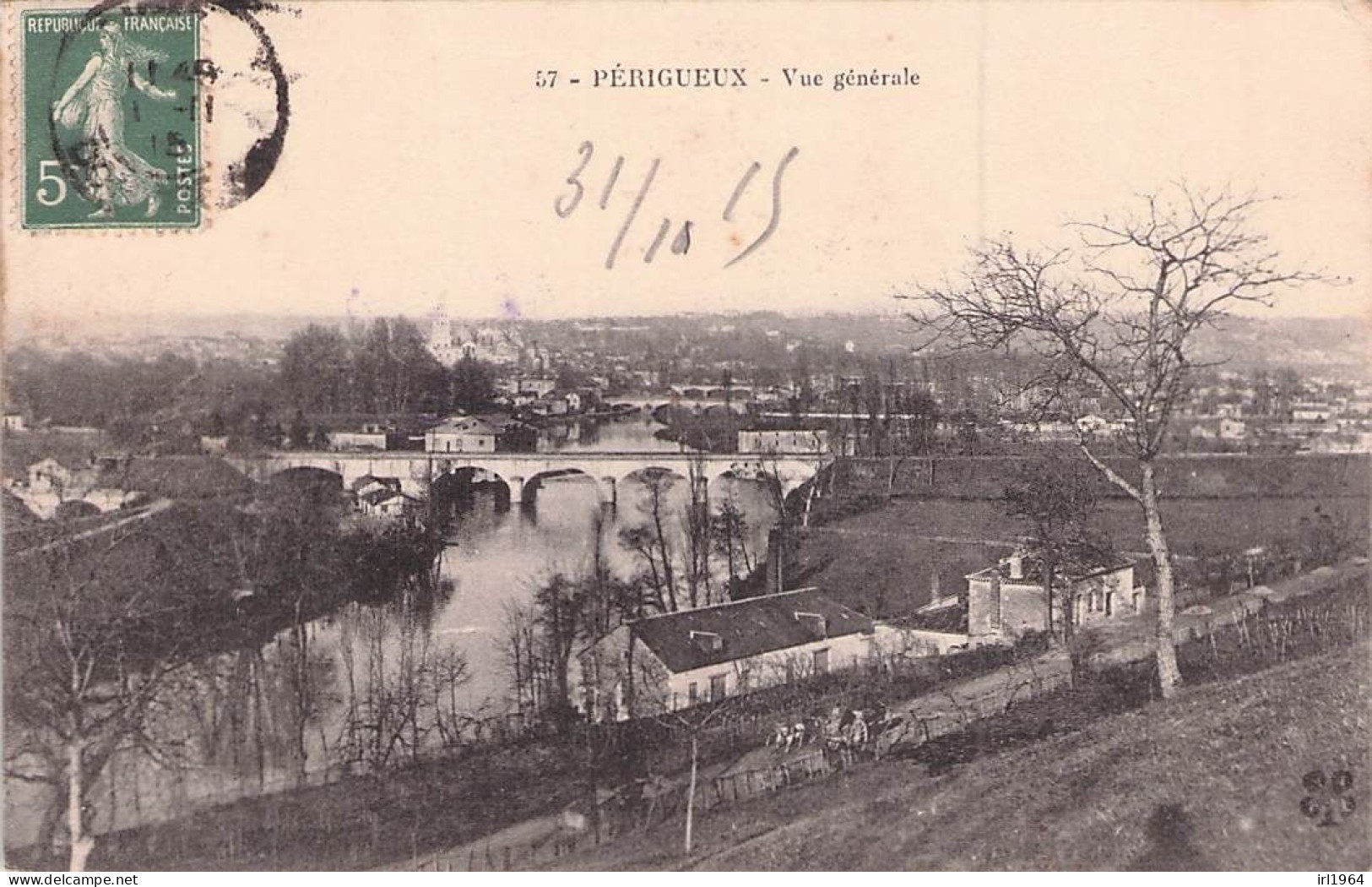 PERIGUEUX 1915 VUE GENERALE - Périgueux