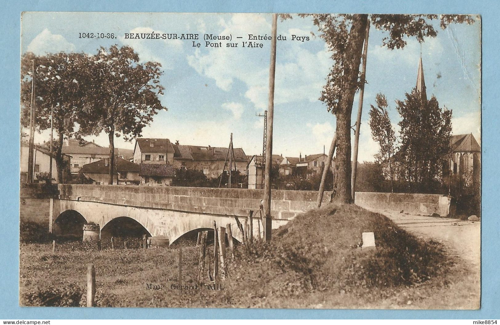1556  CP BEAUZEE-SUR-AIRE   (Meuse)  Entrée Du Pays - Le Pont Sur L'Aire  +++++ - Autres & Non Classés