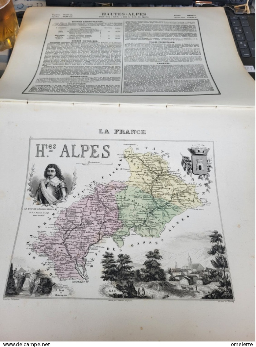 HAUTES ALPES/ /DIVISION ADMINISTRATIVE/ABREGE HISTORIQUE/BIOGRAPHIE/STATISTIQUE/VILLES PRINCIPALES//VARIETES - Cartes Géographiques