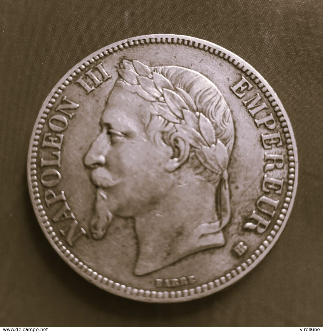 FRANCE  5 Francs Napoléon III 1868 BB  Argent - 5 Francs