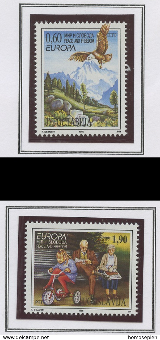 Europa CEPT 1995 Yougoslavie - Jugoslawien - Yugoslavia Y&T N°2572 à 2573 - Michel N°2712 à 2713 *** - 1995