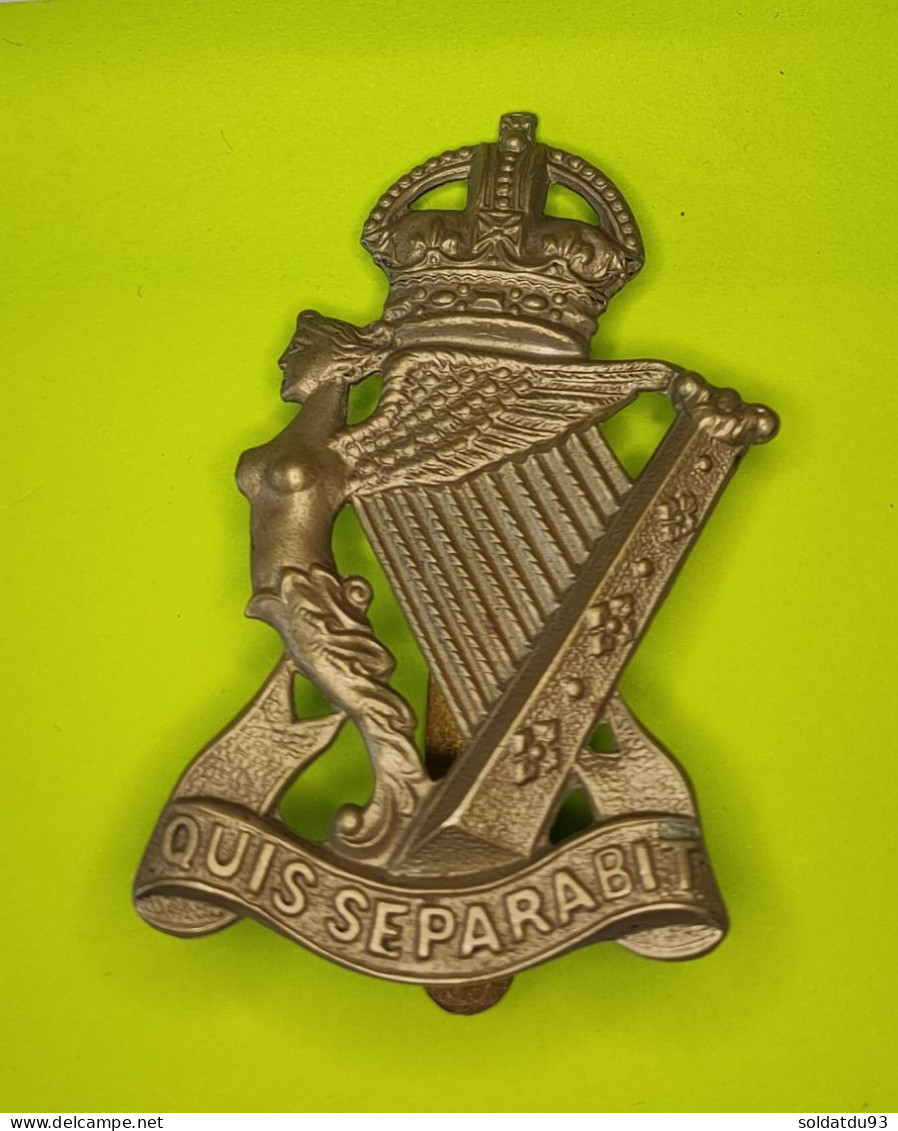 Insigne De Casquette Des Royal Irish Rifles - 1914-18