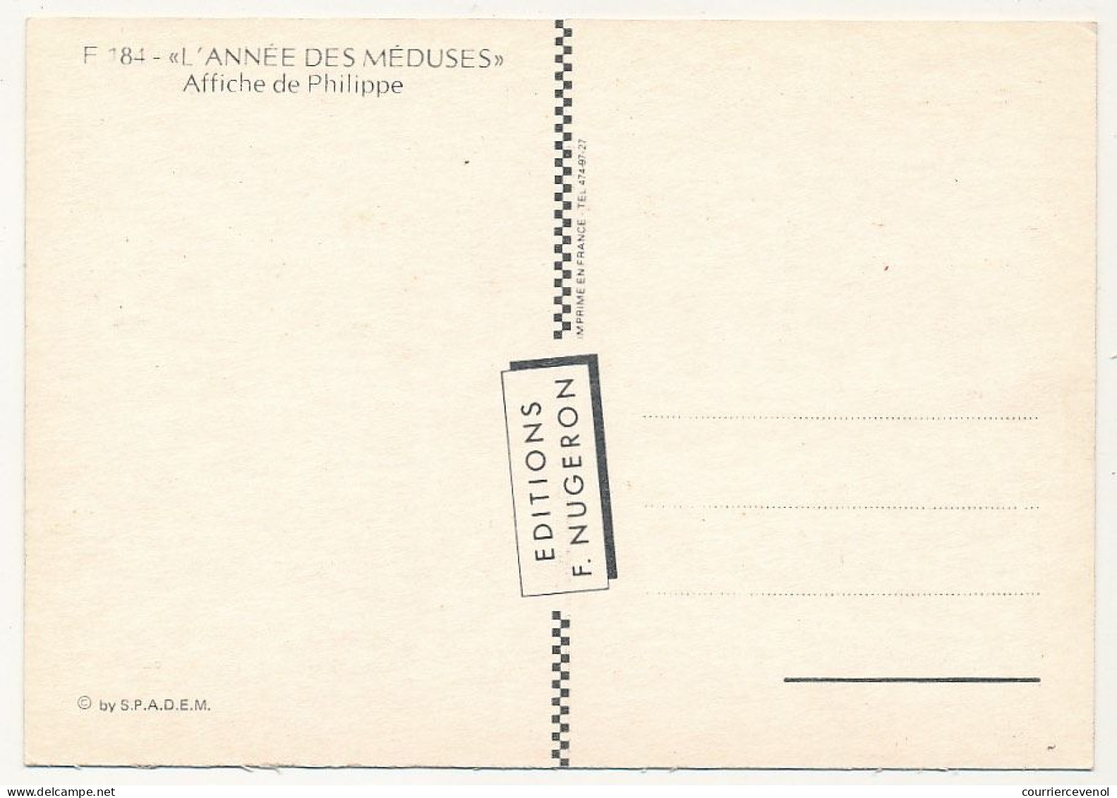 CPM - "L'Année Des Méduses" - Bernard Giraudeau - Valérie Kaprisky - Posters Op Kaarten