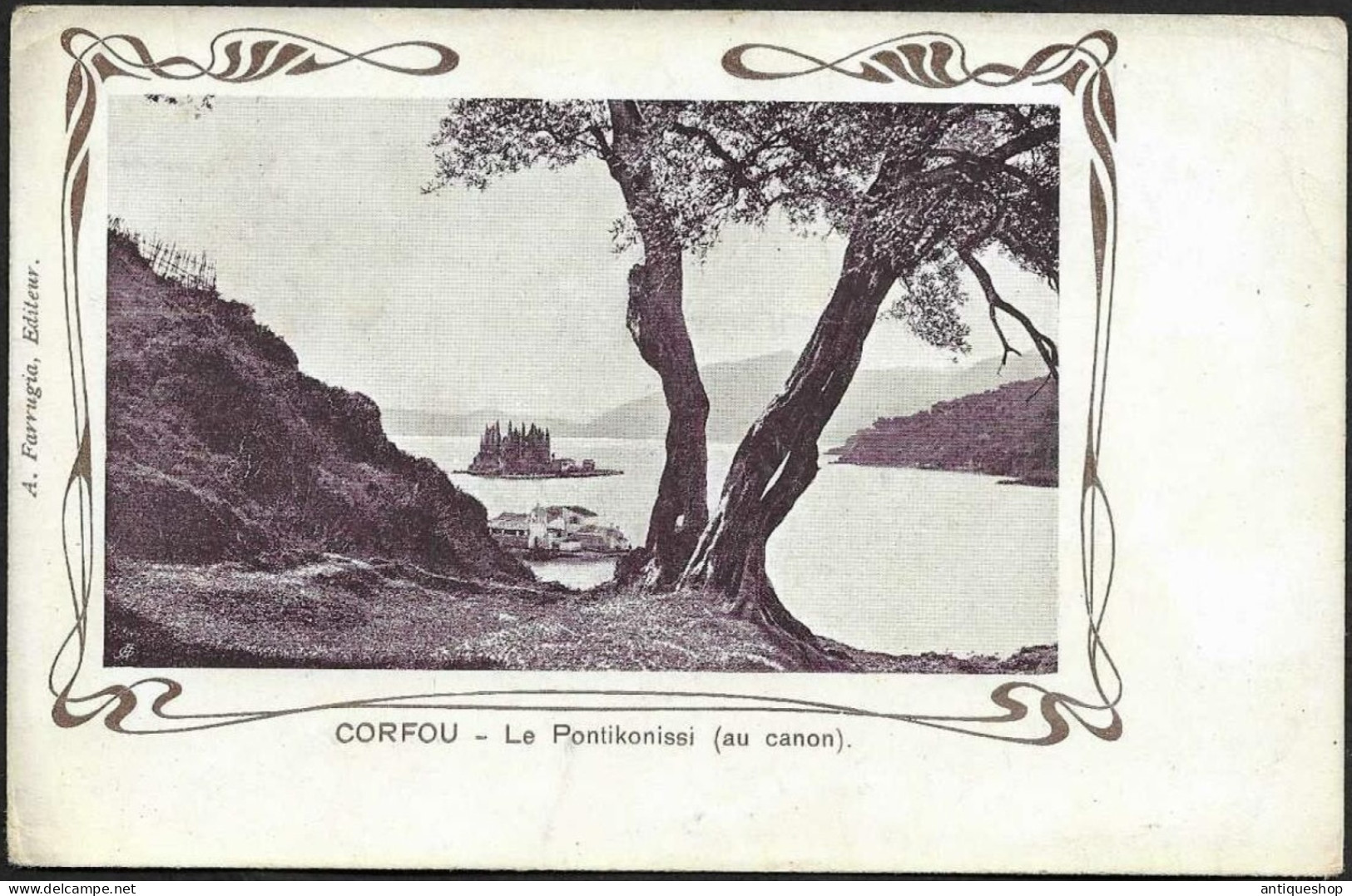 Greece-----Corfu (Corfou)-----old Postcard - Griechenland