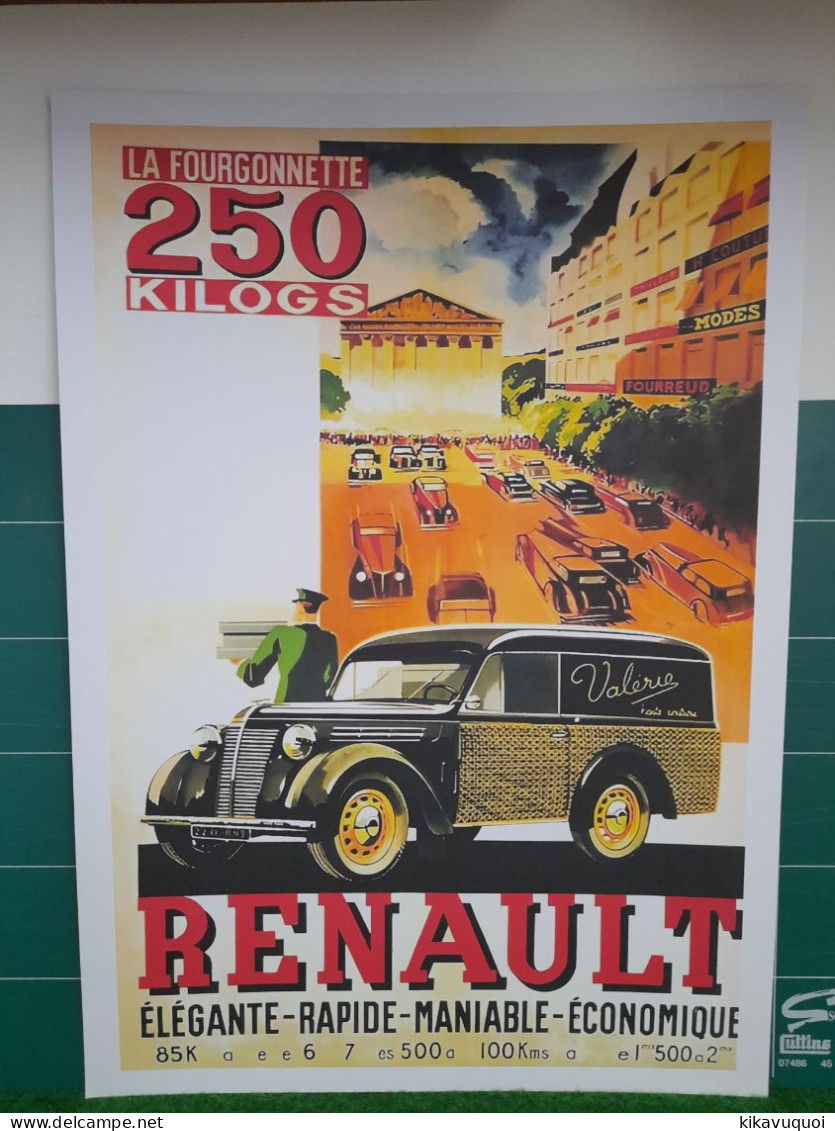 RENAULT 250 KG - DAUPHINOISE JUVAQUATRE - AFFICHE POSTER - Cars
